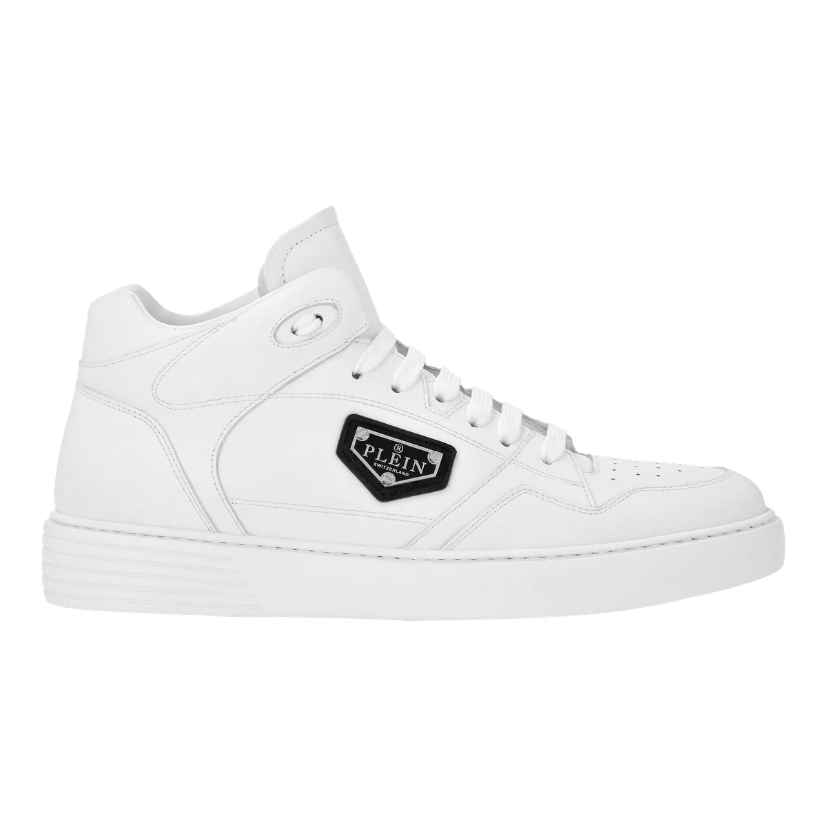 Nappa Leather Mid Top Sneakers