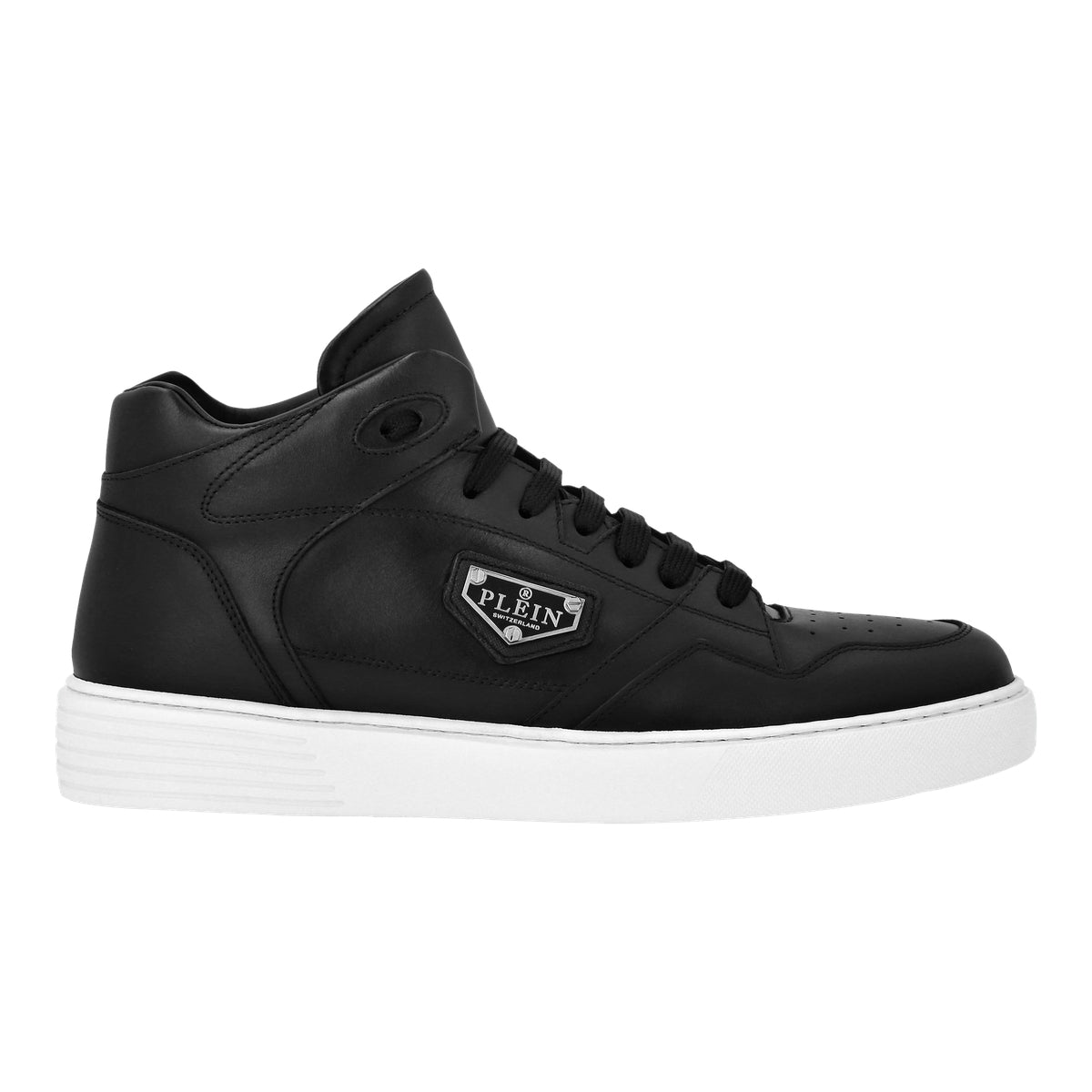 Nappa Leather Mid Top Sneakers