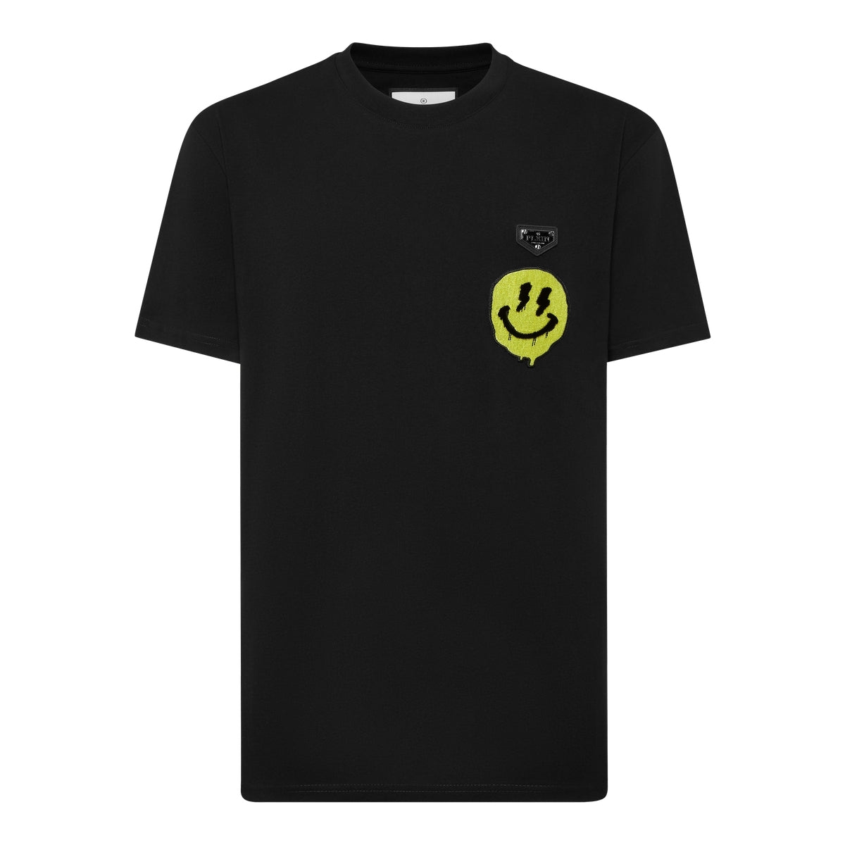 Round Neck T-Shirt Smile Patch