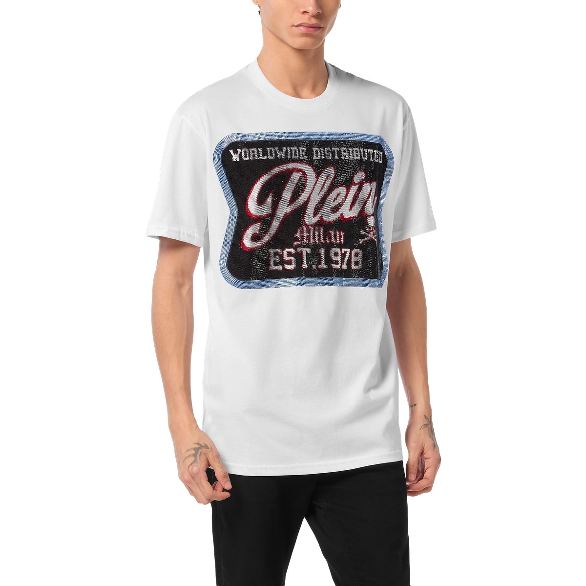 Round Neck T-Shirt Patch Plein Milan
