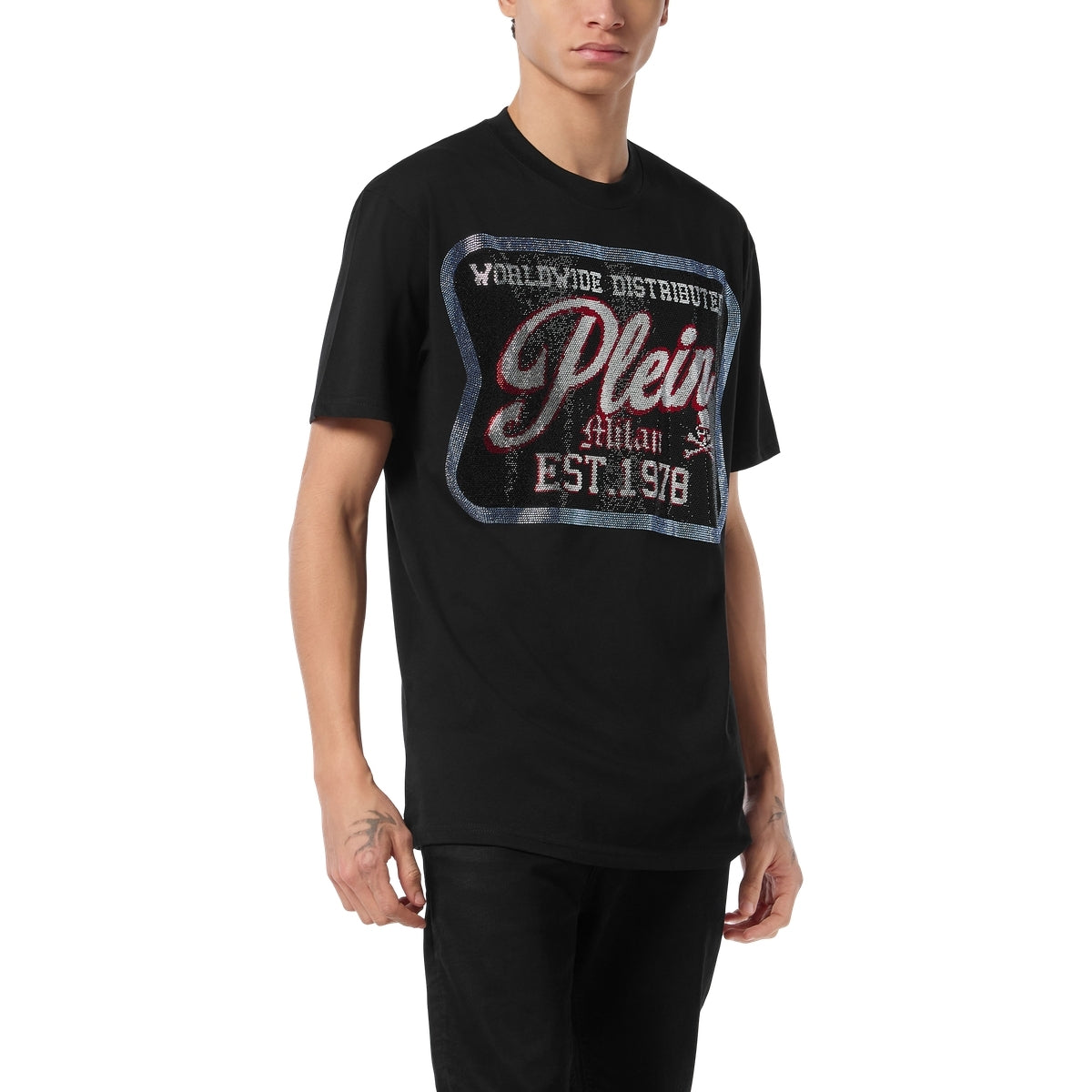 Round Neck T-Shirt Patch Plein Milan