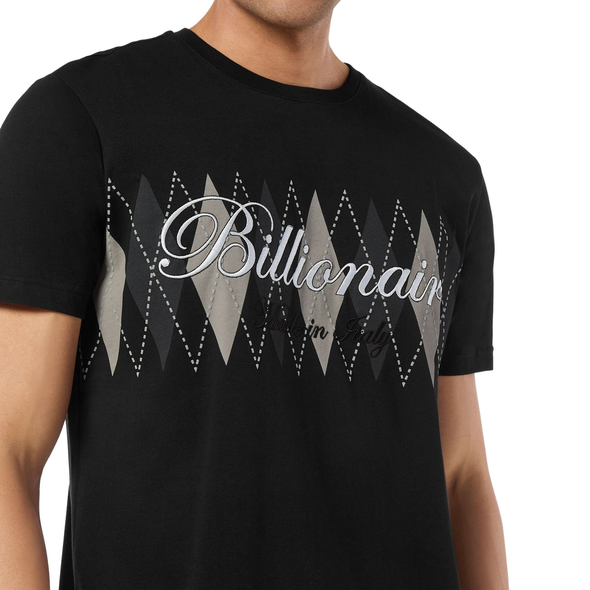 Embroidered T-shirt Round Neck SS