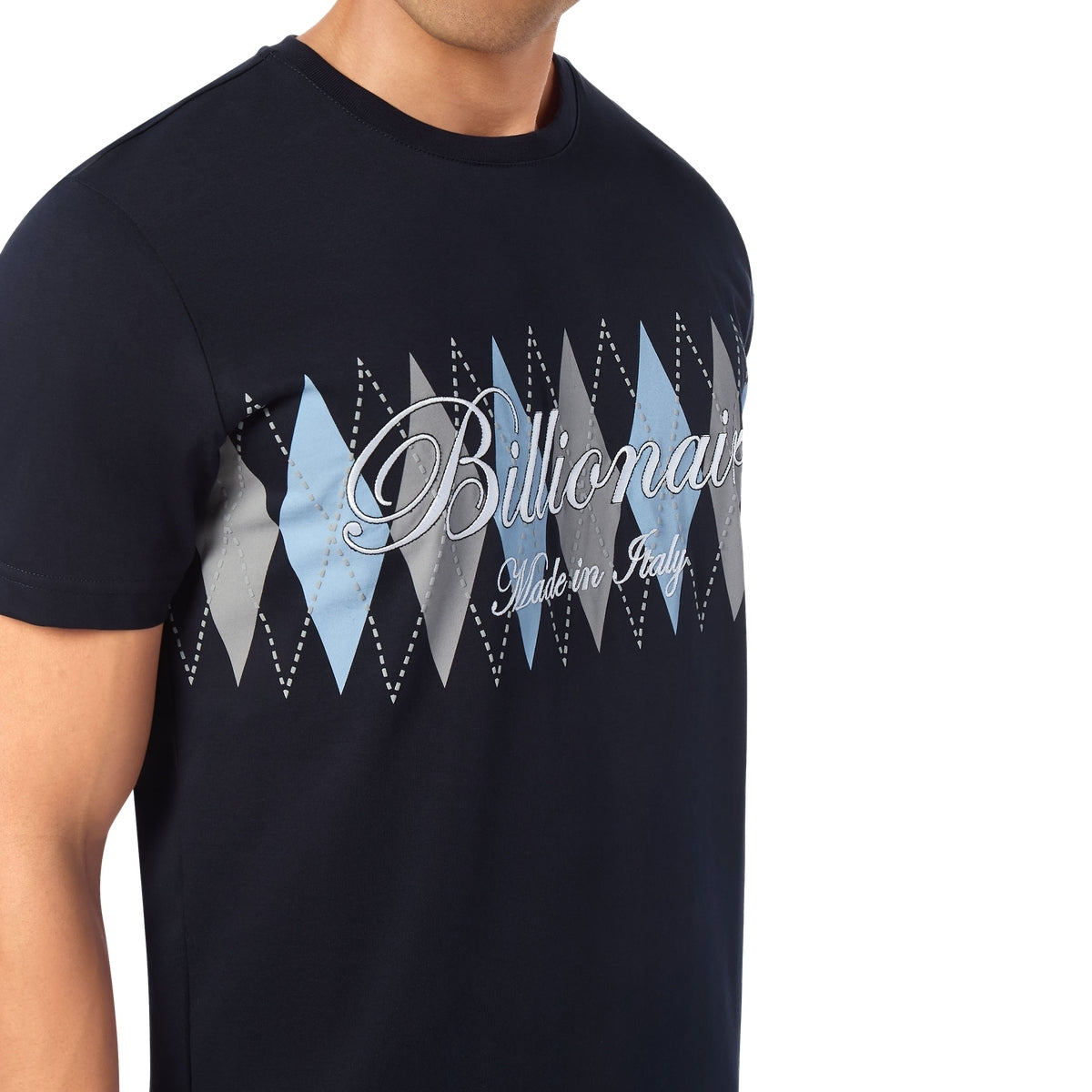 Embroidered T-shirt Round Neck SS