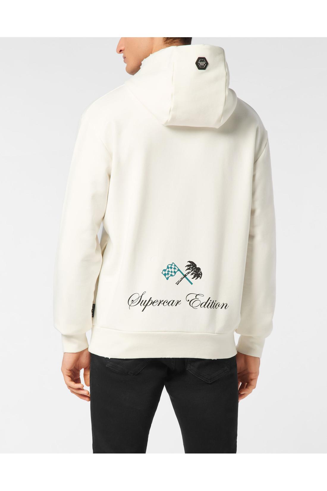 Philipp Plein Hoodie Sweatshirt LS Racing Club, Strick & Pullover