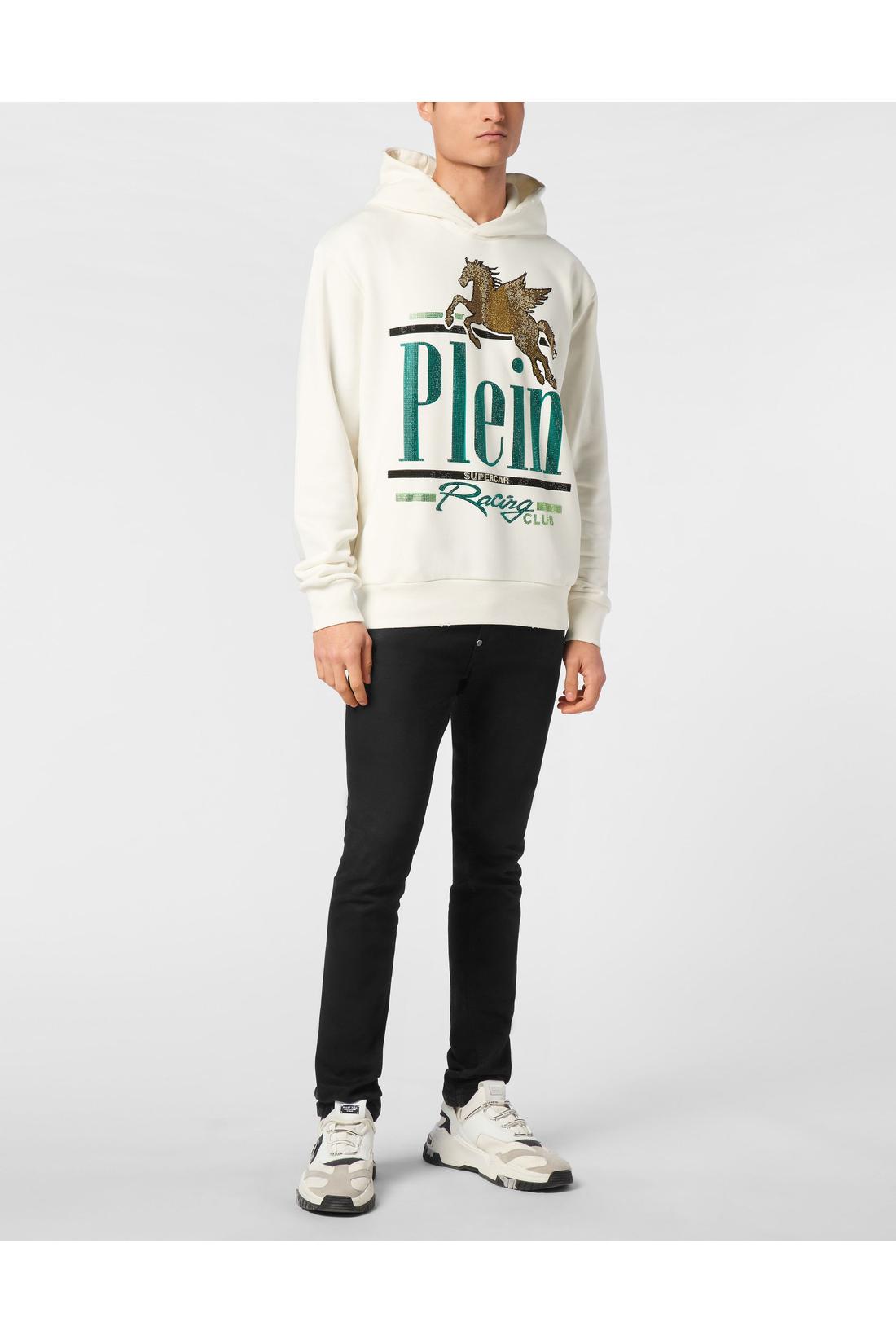 Philipp Plein Hoodie Sweatshirt LS Racing Club, Strick & Pullover