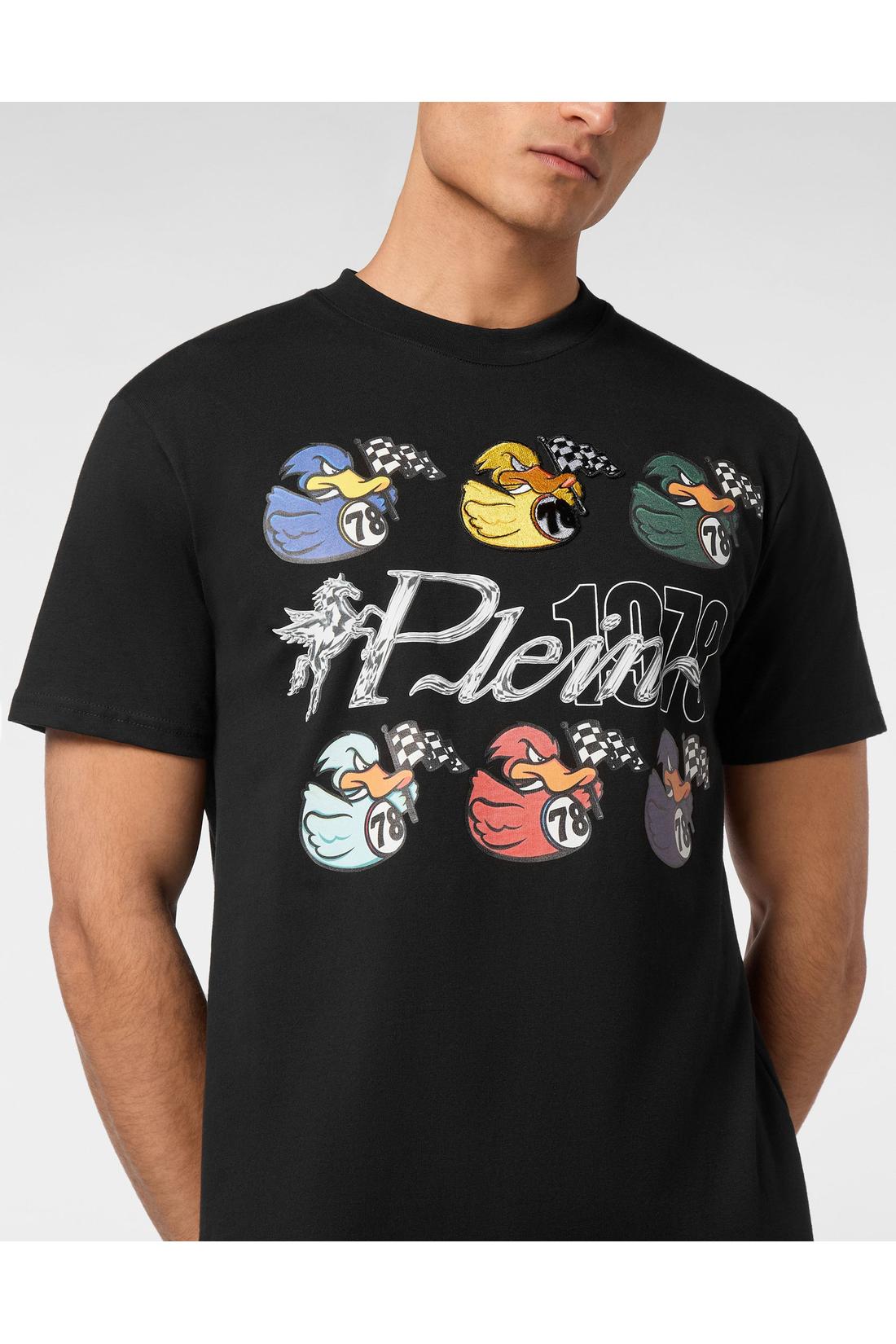 Philipp Plein T-shirt Round Neck SS Tee Plein 1978 Duck, Shirts