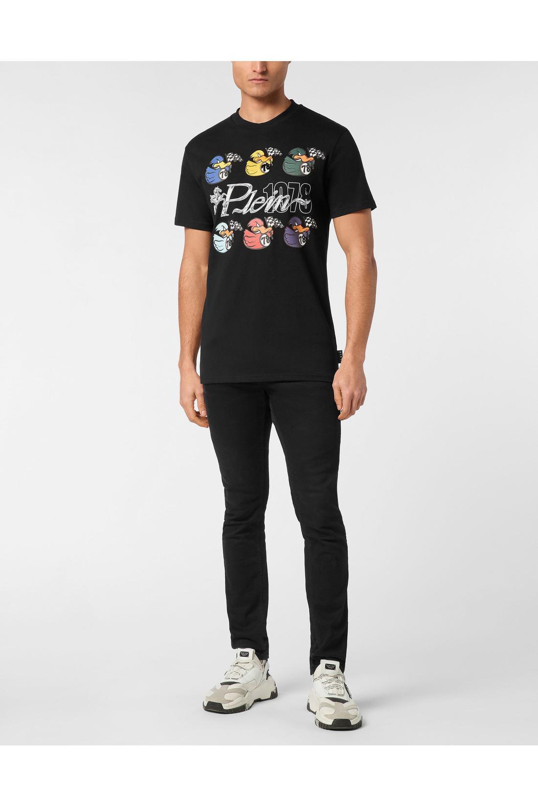 Philipp Plein T-shirt Round Neck SS Tee Plein 1978 Duck, Shirts