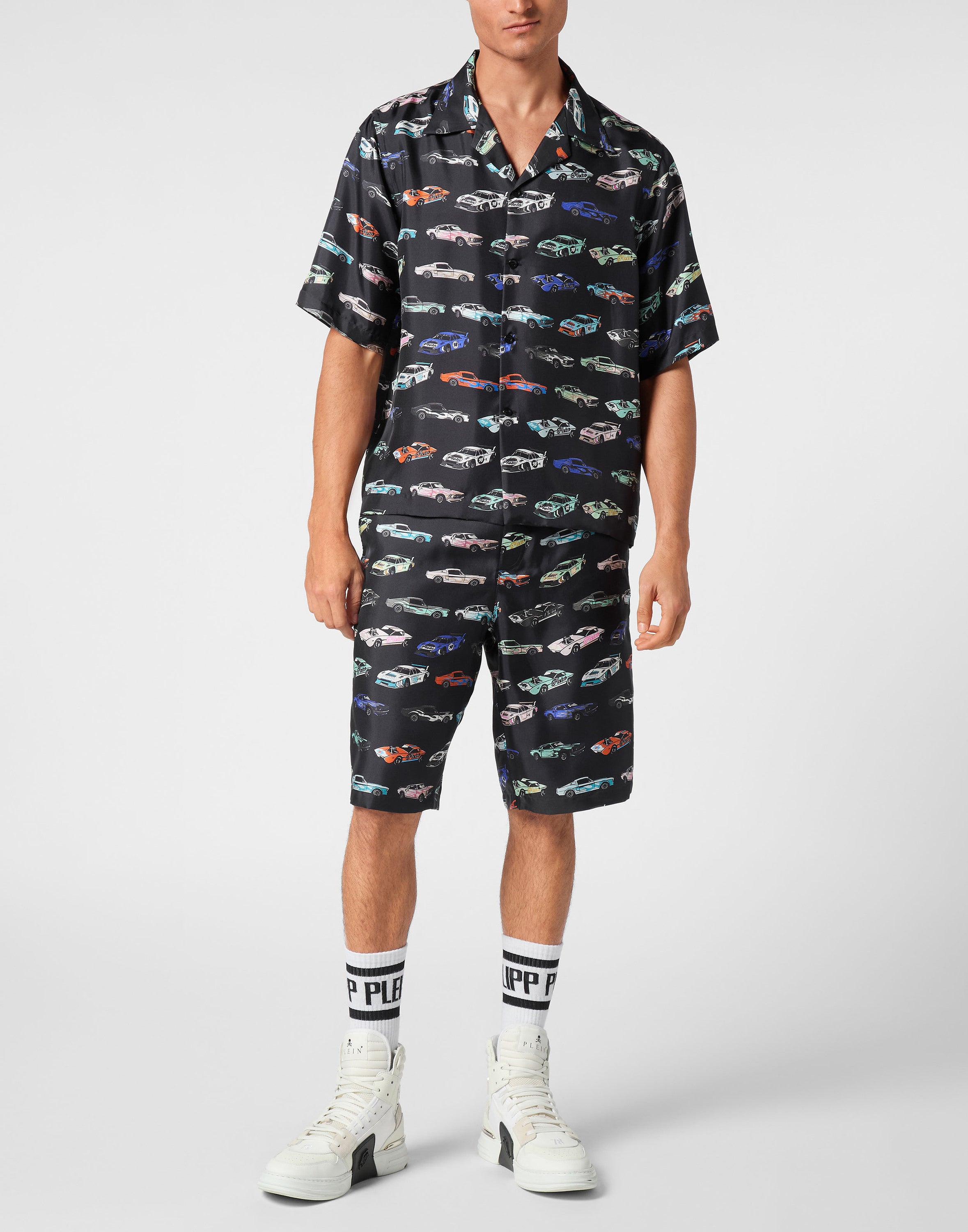 Silk Bowling Shirt SS Cars Racing