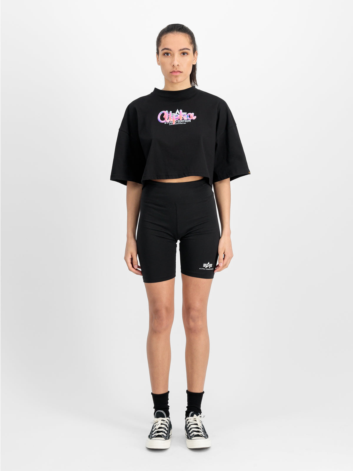 Studio Rainbow Cropped T-Shirt Women