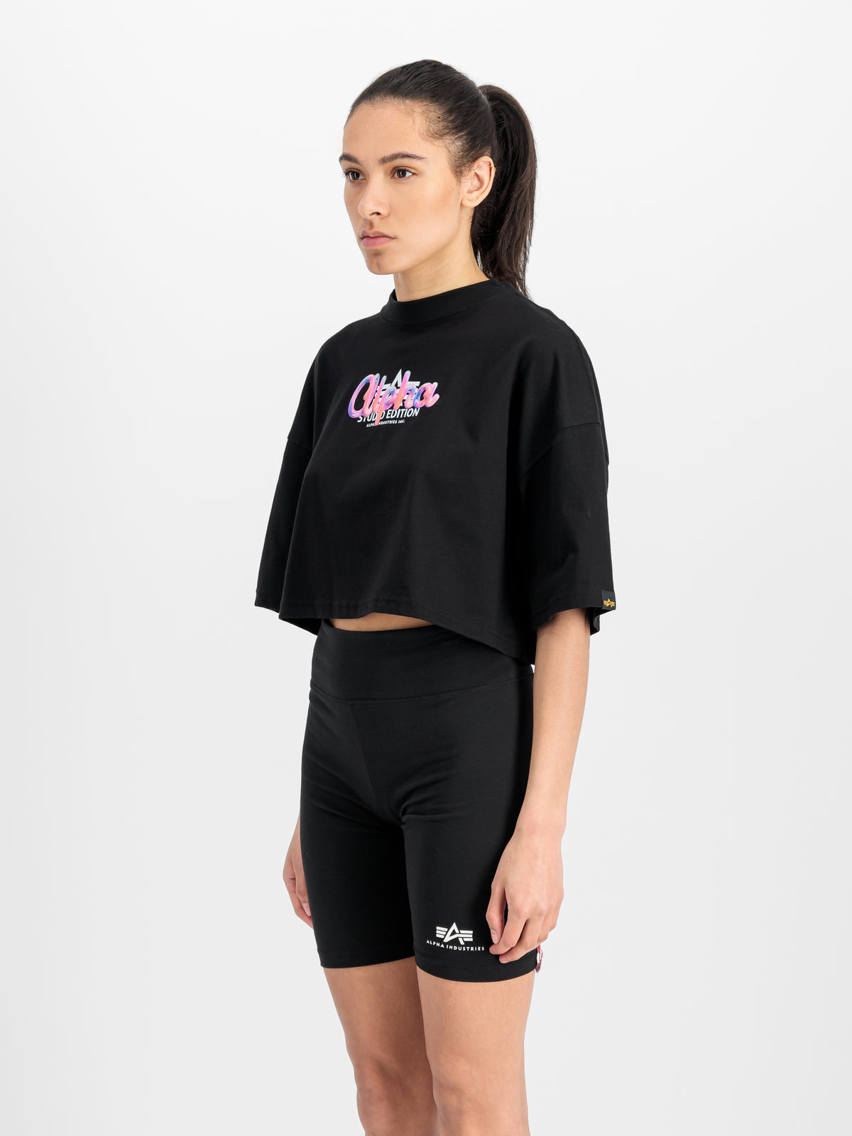Studio Rainbow Cropped T-Shirt Women