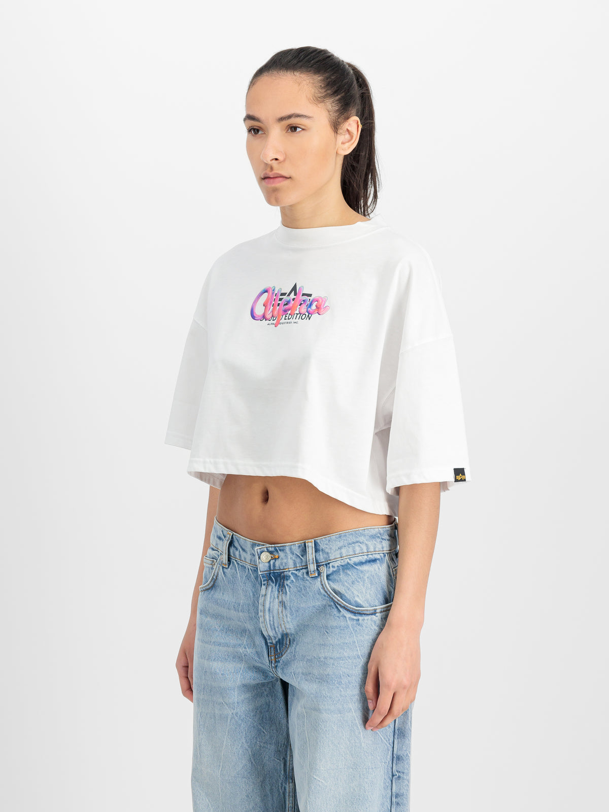 Studio Rainbow Cropped T-Shirt Women