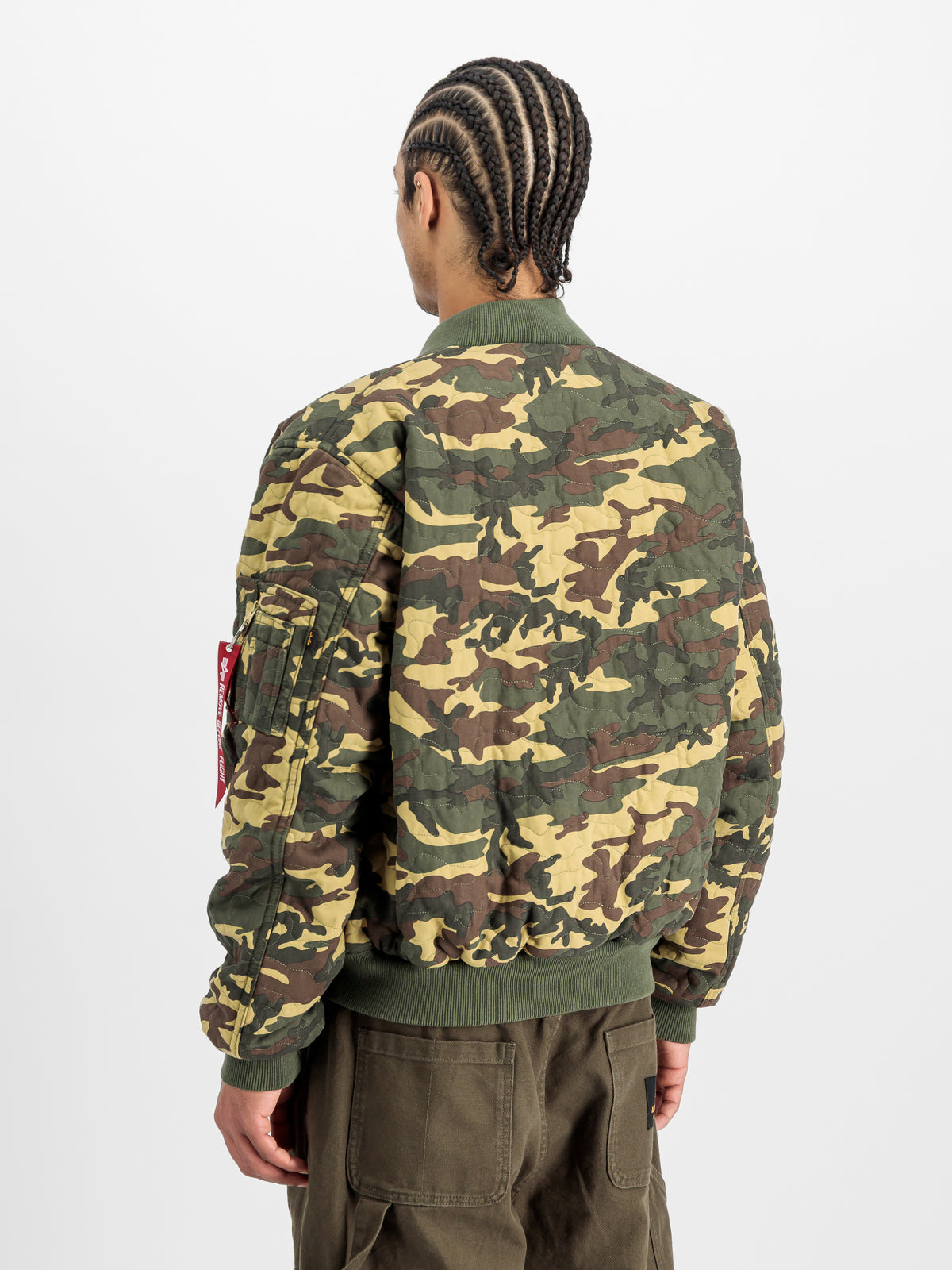 MA-1 Quilted Camouflage Loose Bomber Jacket