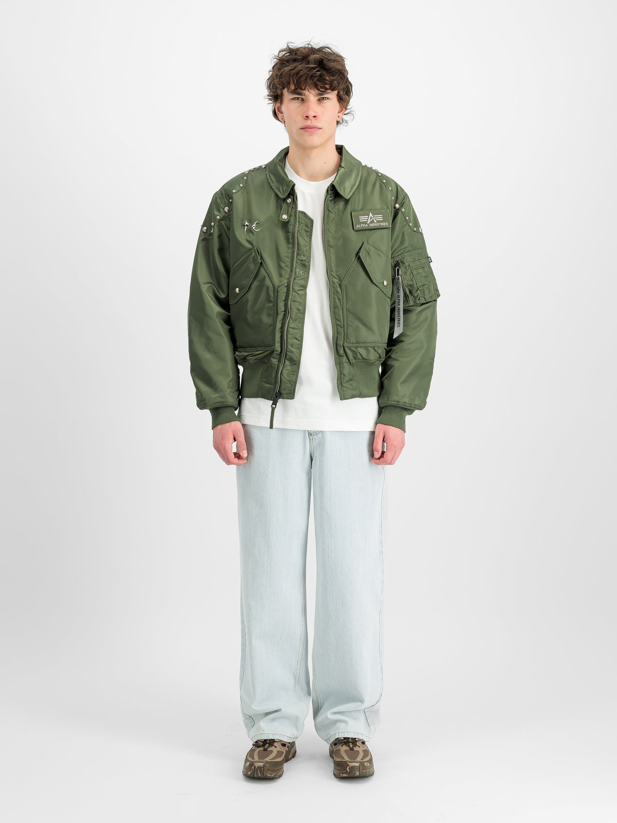 ALPHA x THUG CLUB CWU-45P RIVET Loose Bomber Jacket