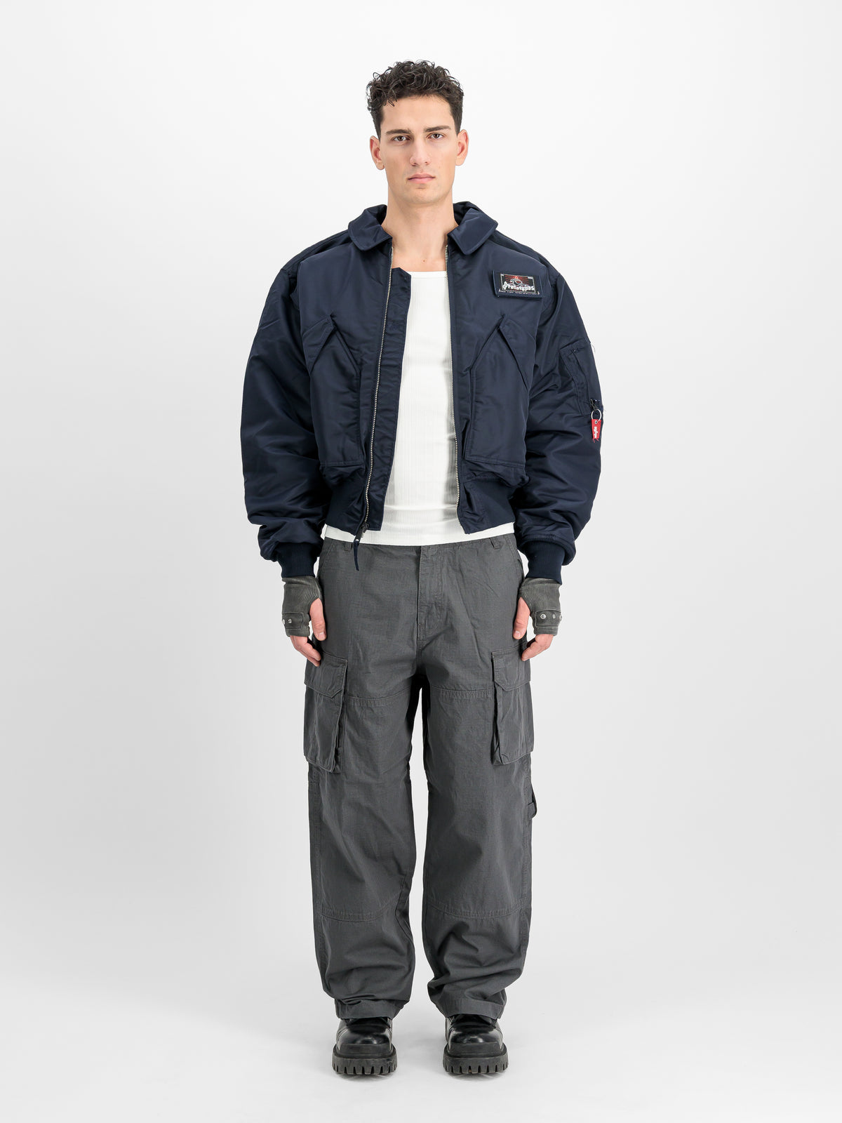 ALPHA x PROTOTYPES CWU-45 Outline Loose Bomber Jacket