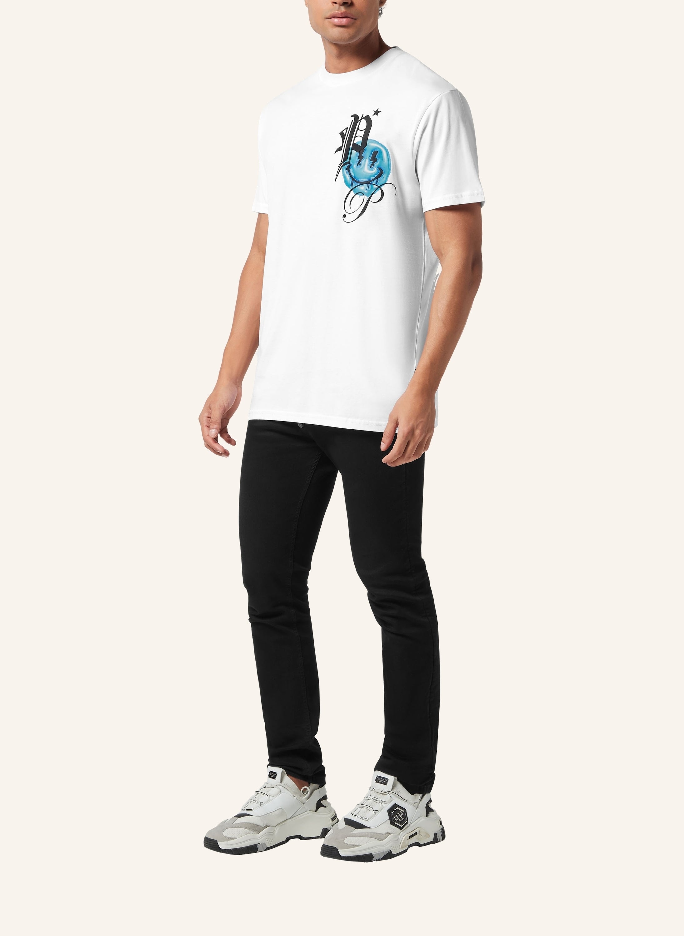 Round Neck T-Shirt Smile Balloon