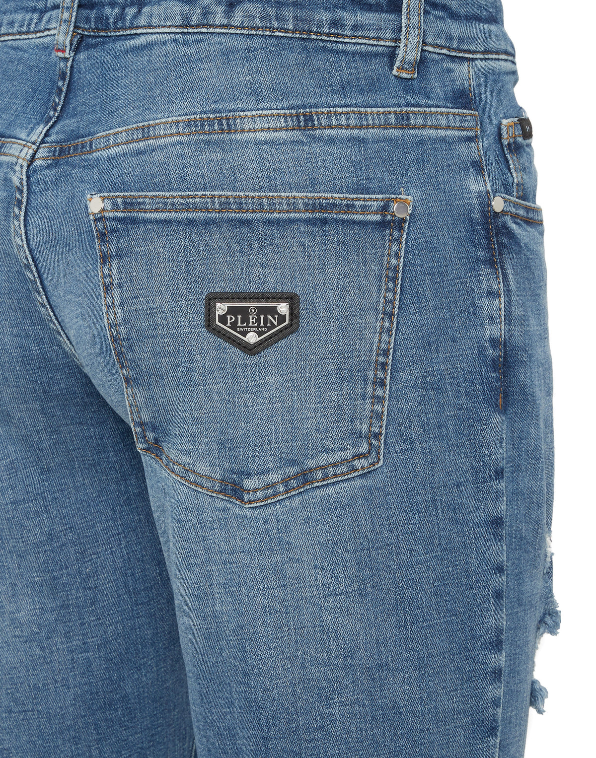 Destroyed Super Straight Cut Jeans