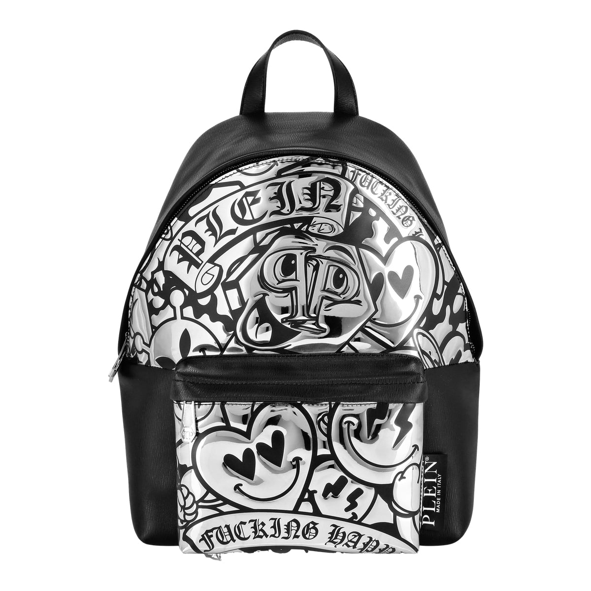Mirror Leather Backpack Smile