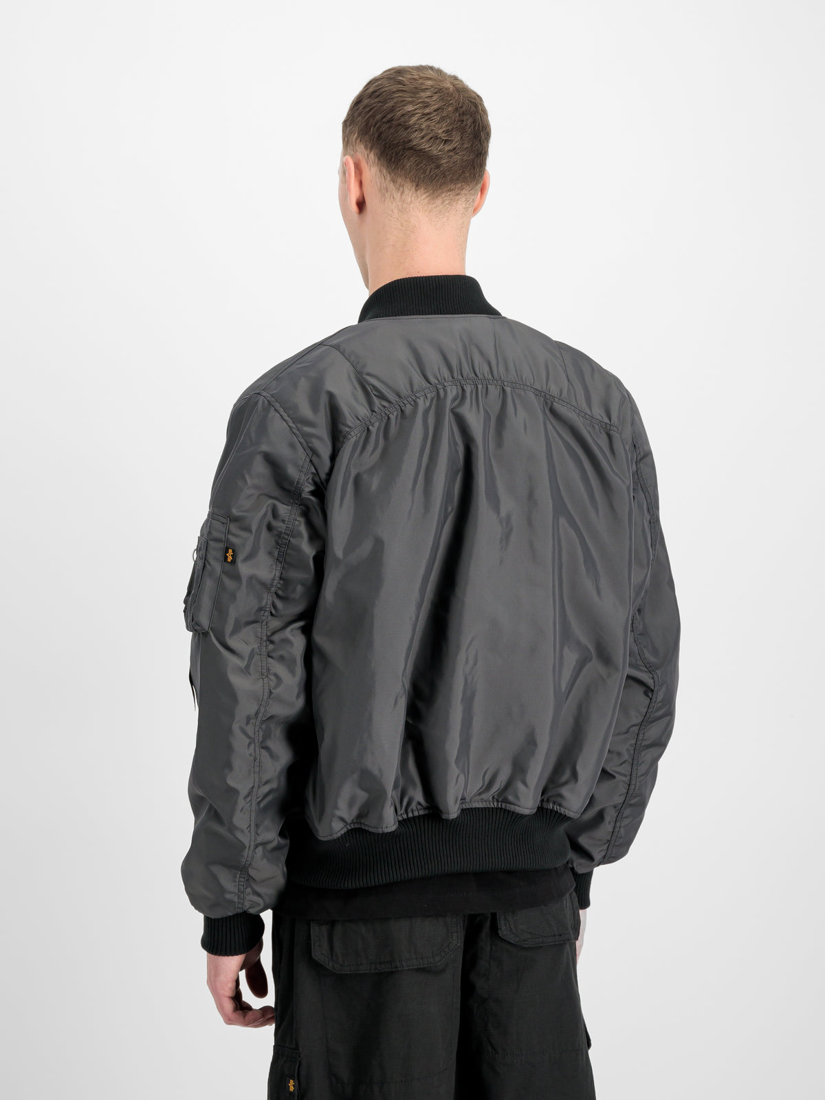 World Logo MA-1 Loose Bomber Jacket