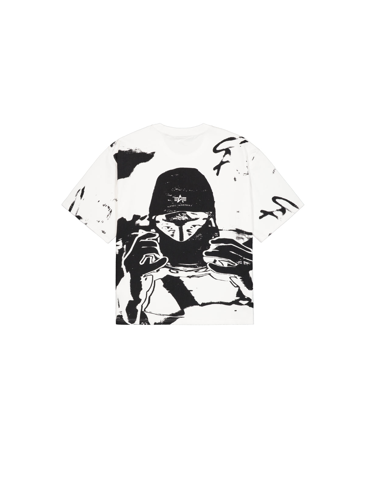 Balaclava Unisex Backprint Loose T-Shirt