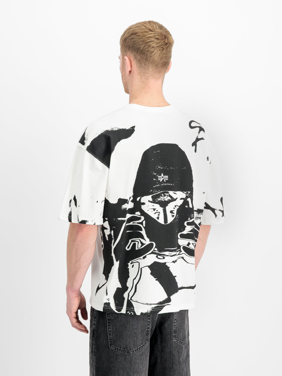 Balaclava Unisex Backprint Loose T-Shirt