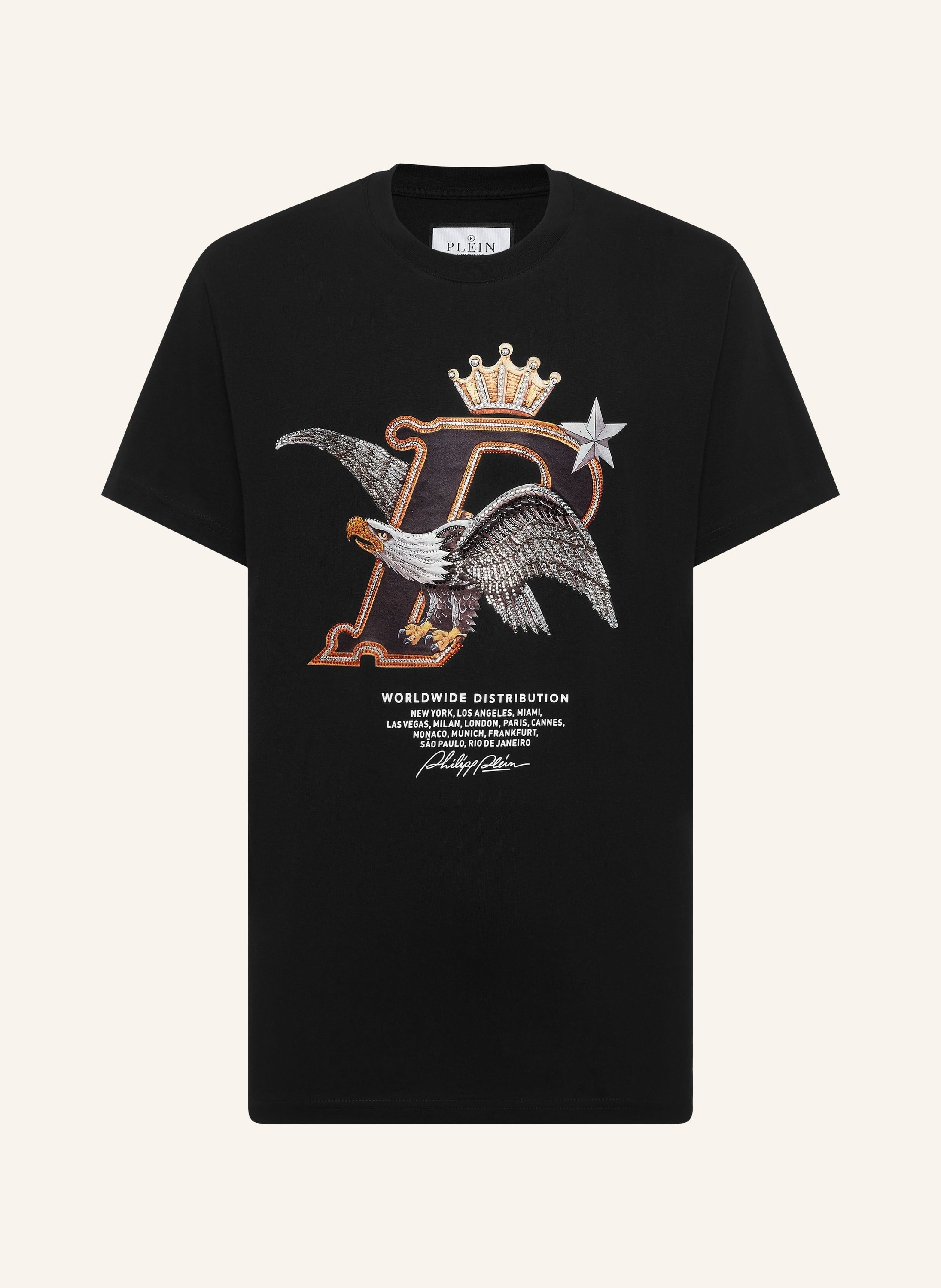 Round Neck T-Shirt Eagle Plein Worldwide