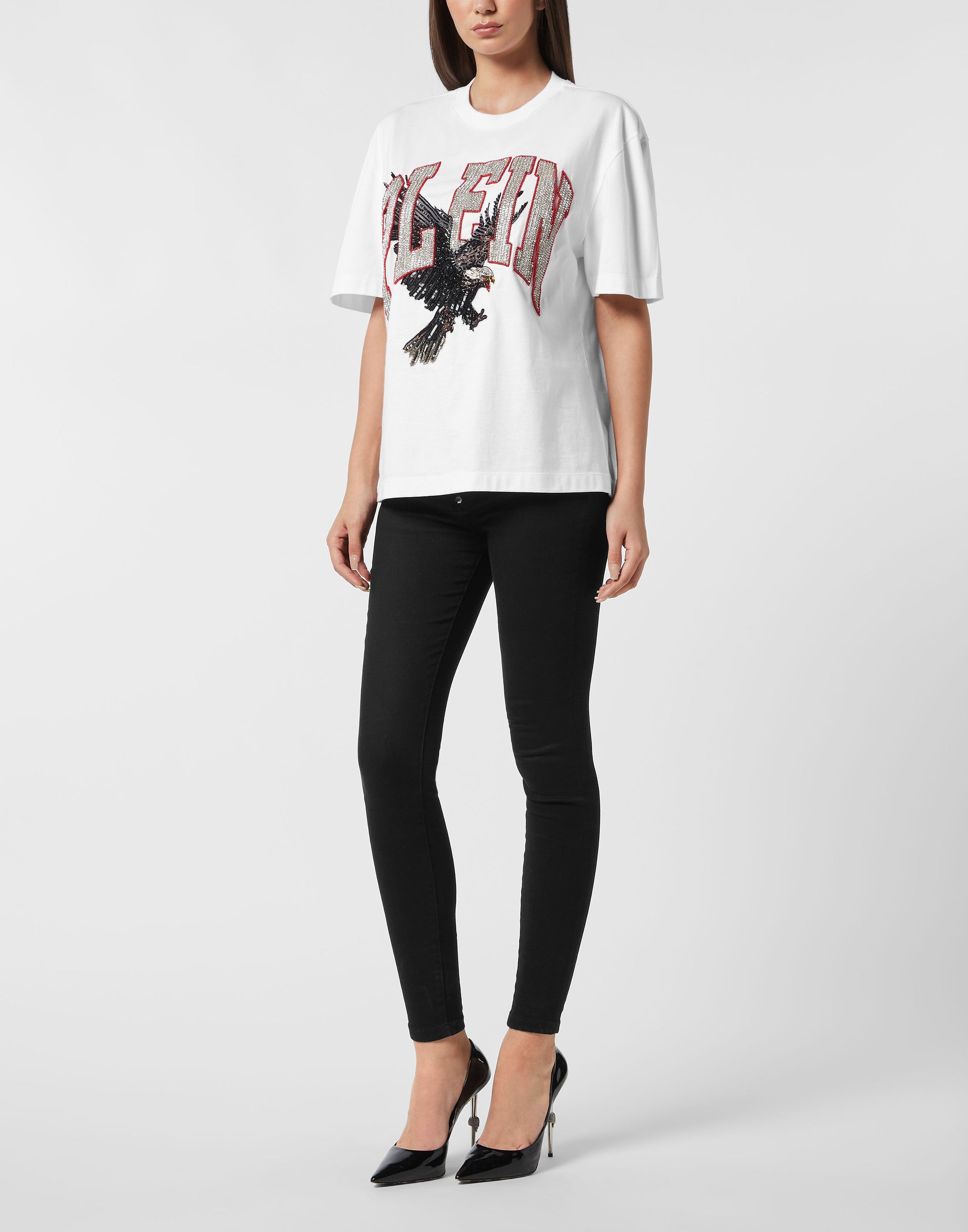 Man Fit T-Shirt Plein Eagle