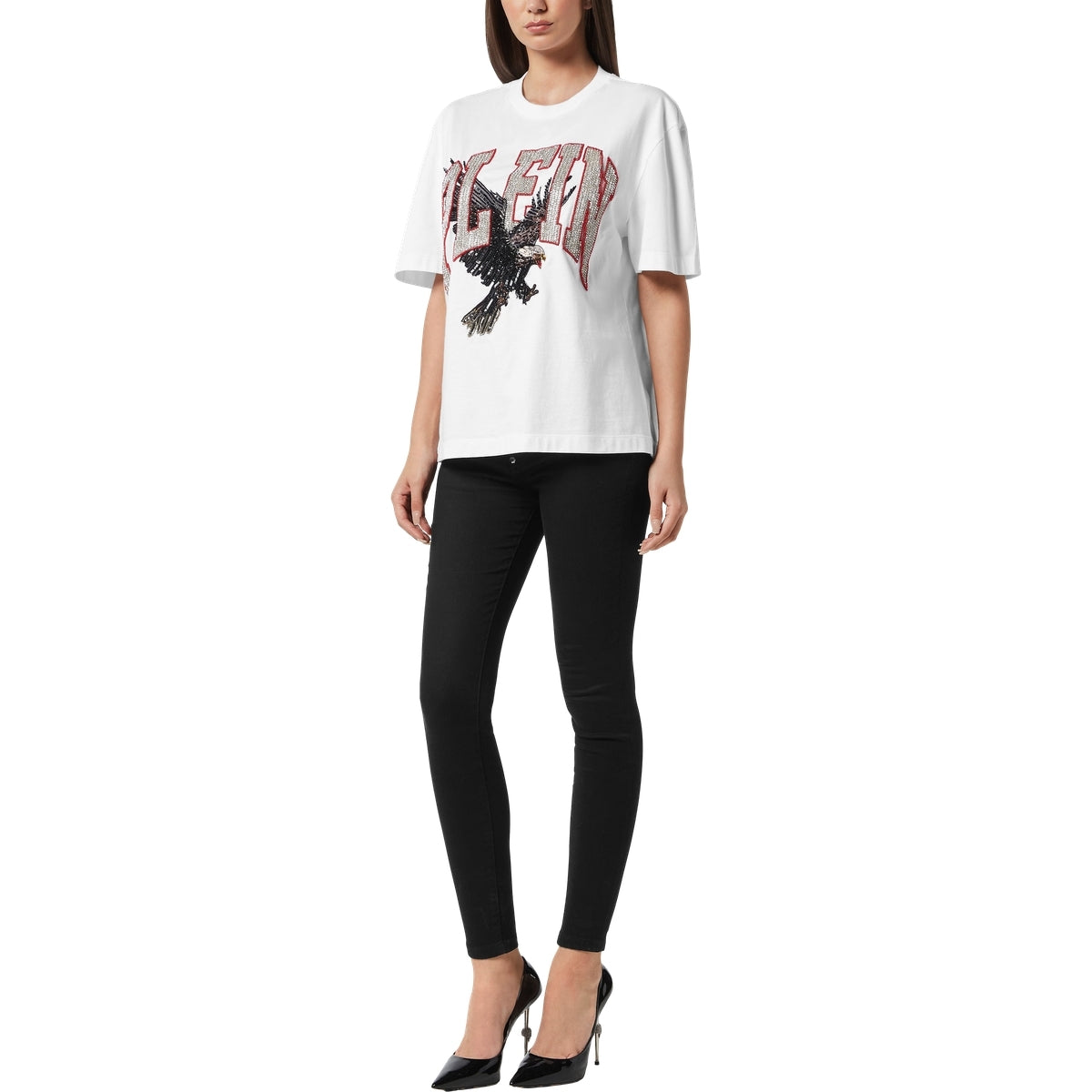 Man Fit T-Shirt Plein Eagle