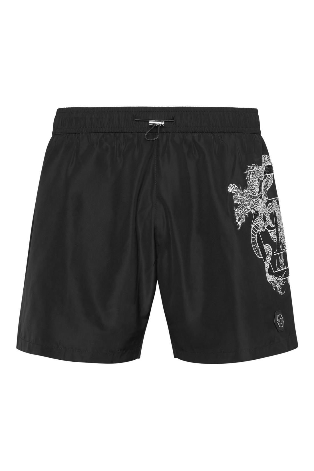 Philipp Plein Beachwear Short Trousers Dragon, Hosen