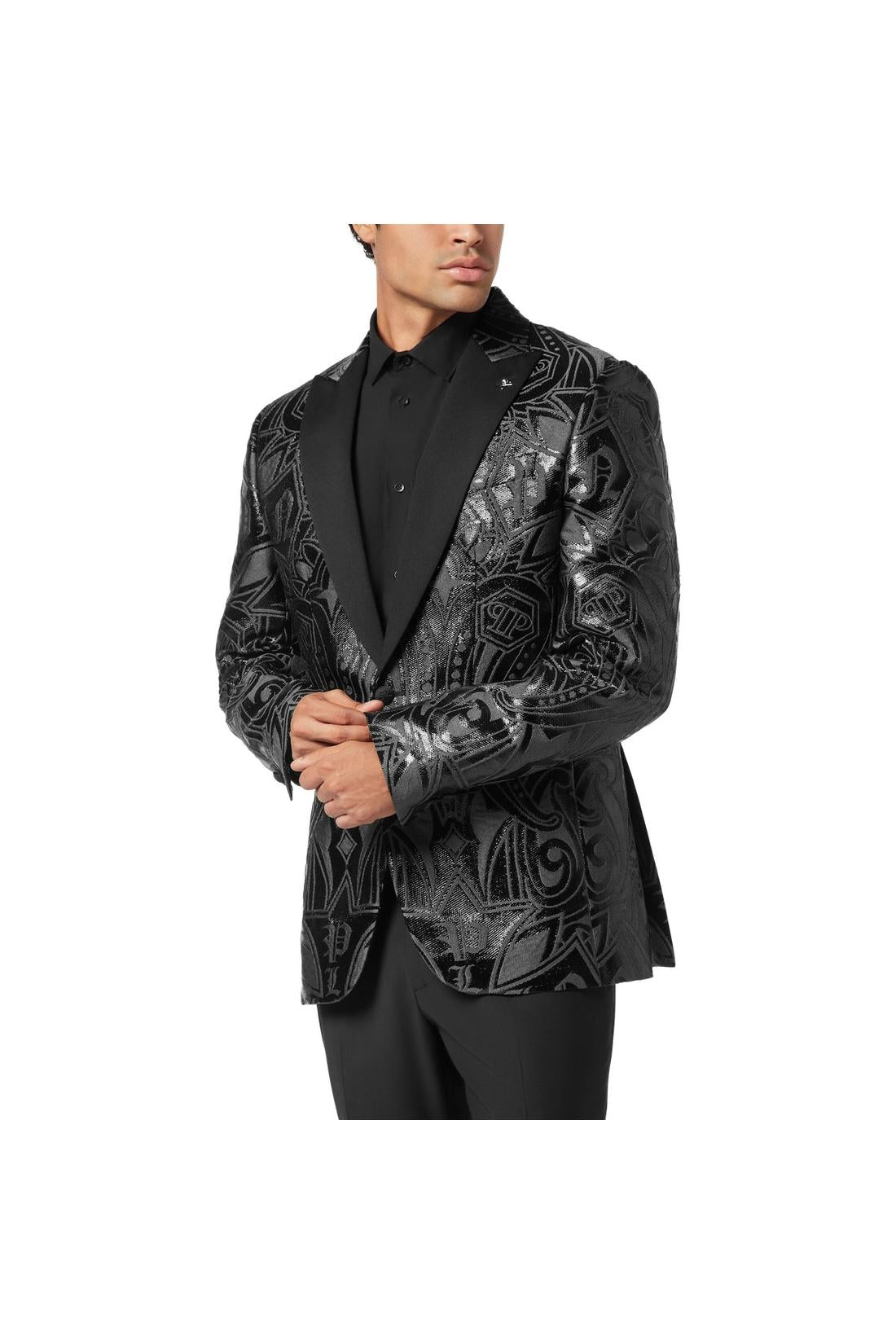 Philipp Plein Jacquard Lord Fit Blazer Gothic Plein, Hosen