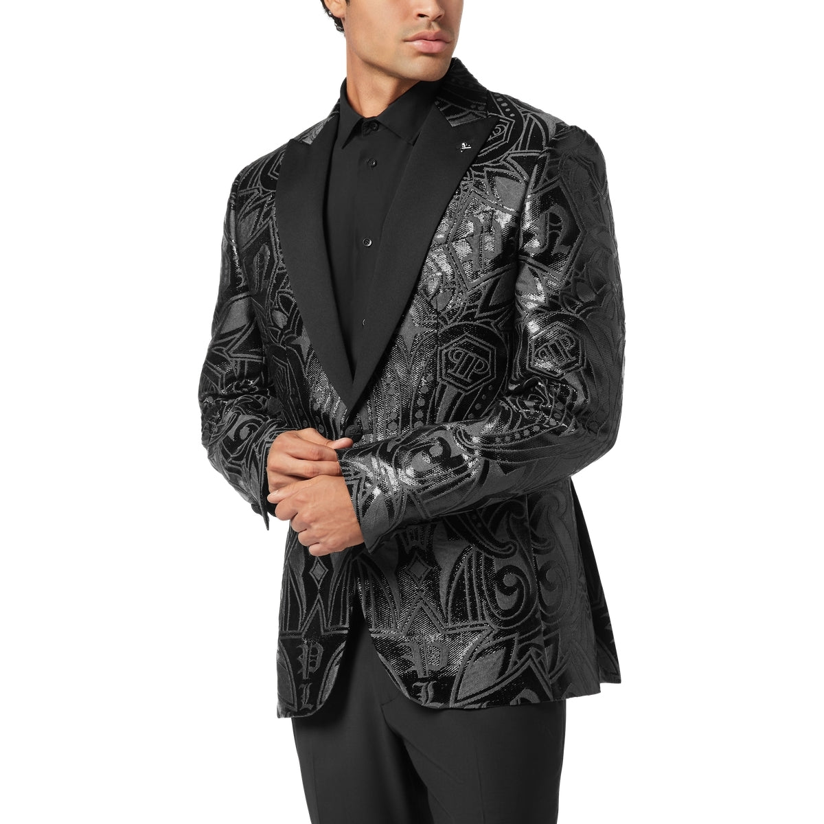 Jacquard Lord Fit Blazer Gothic Plein