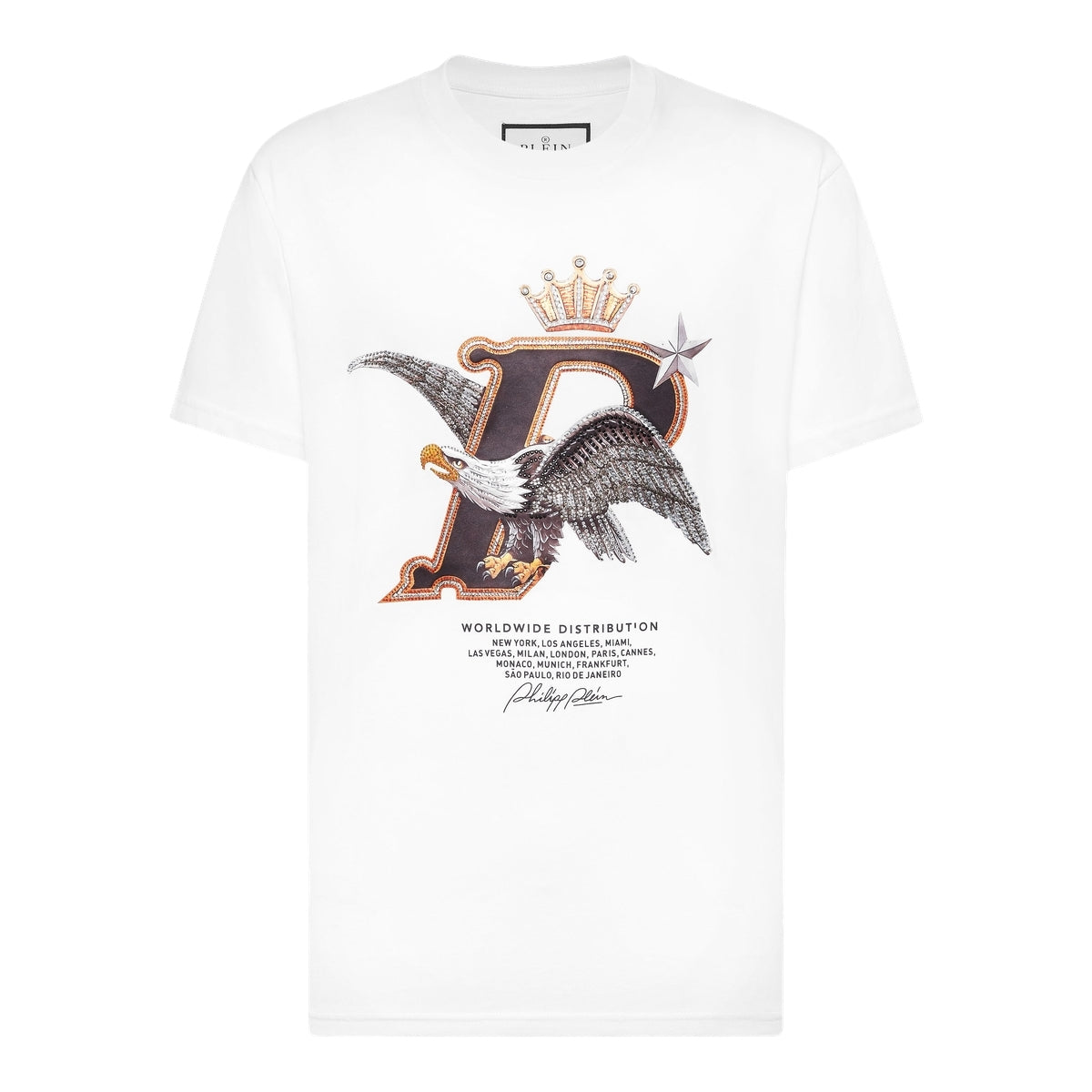 Round Neck T-Shirt Eagle Plein Worldwide