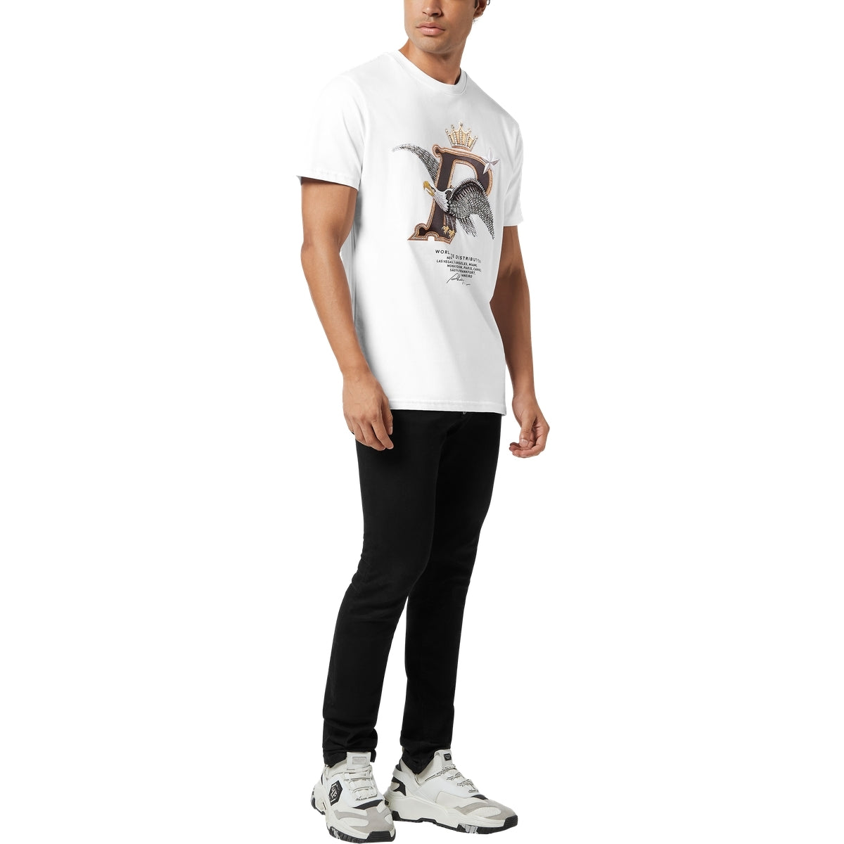 Round Neck T-Shirt Eagle Plein Worldwide
