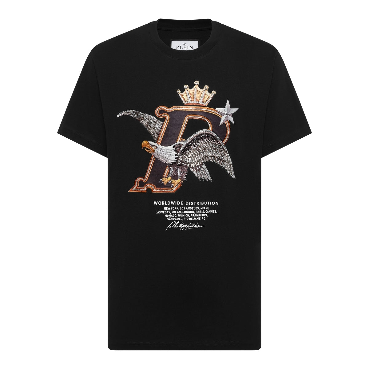 Round Neck T-Shirt Eagle Plein Worldwide