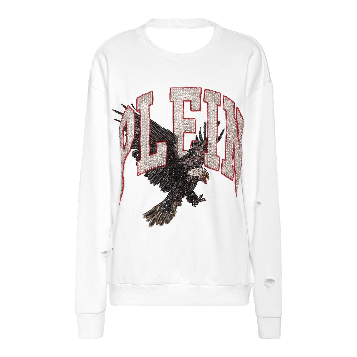 Open Back Roundneck Sweatshirt Plein Eagle
