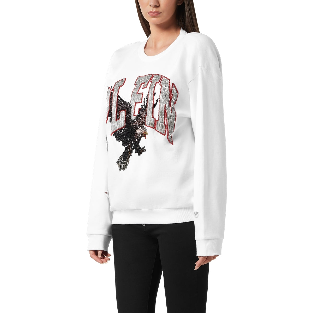Open Back Roundneck Sweatshirt Plein Eagle