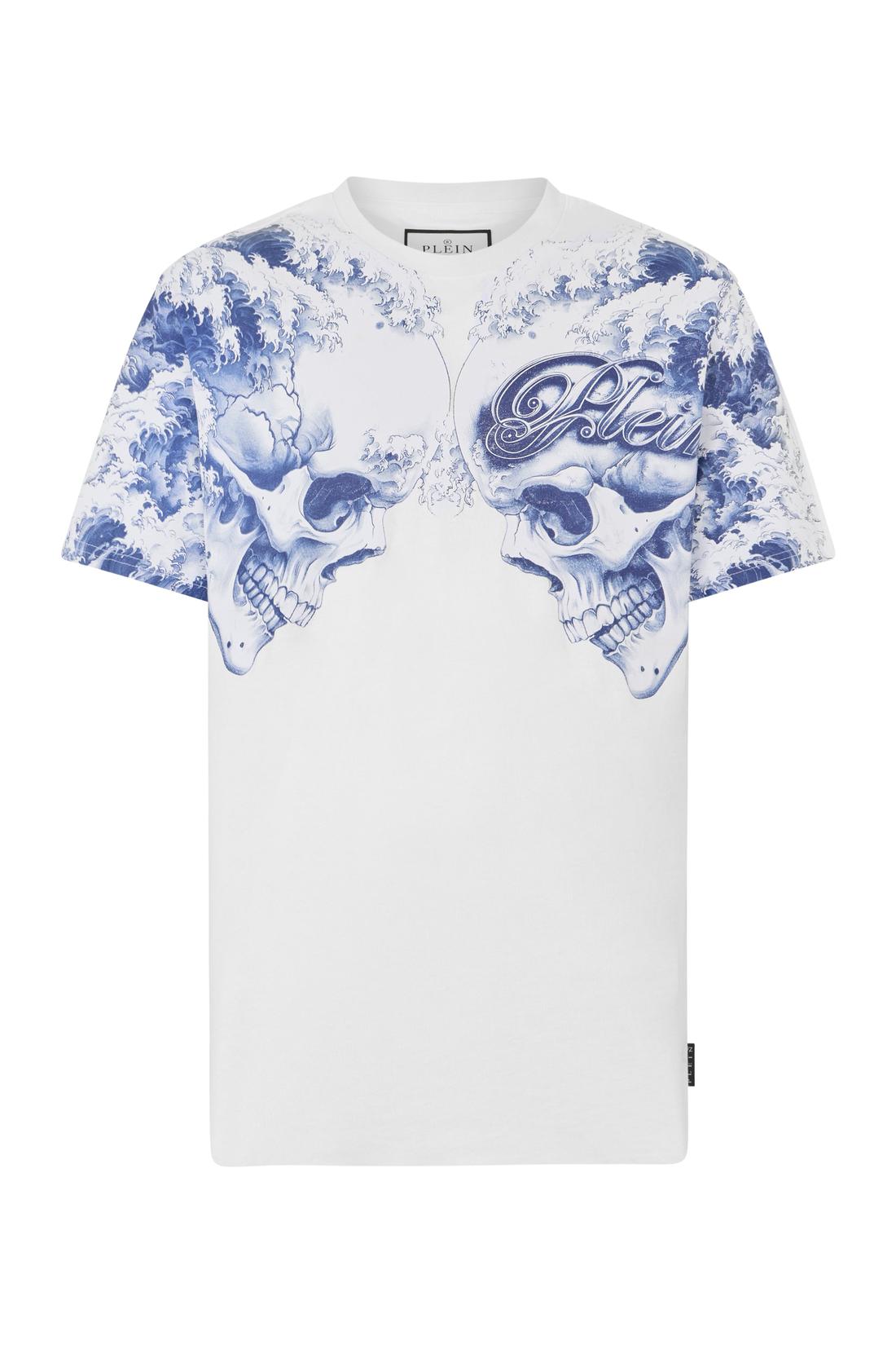 Philipp Plein Round Neck T-Shirt Ceramic Skulls, Shirts