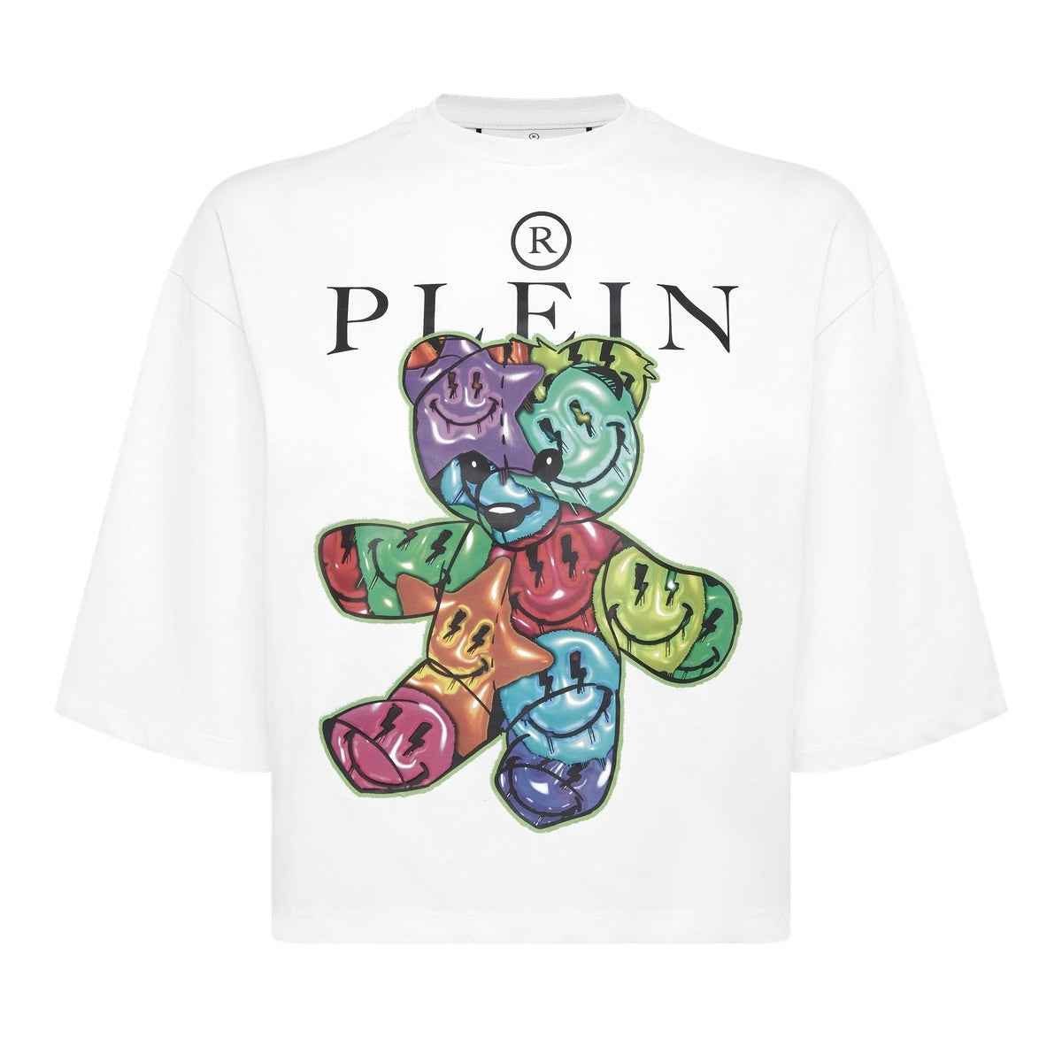 Cropped T-Shirt Round Neck Teddy