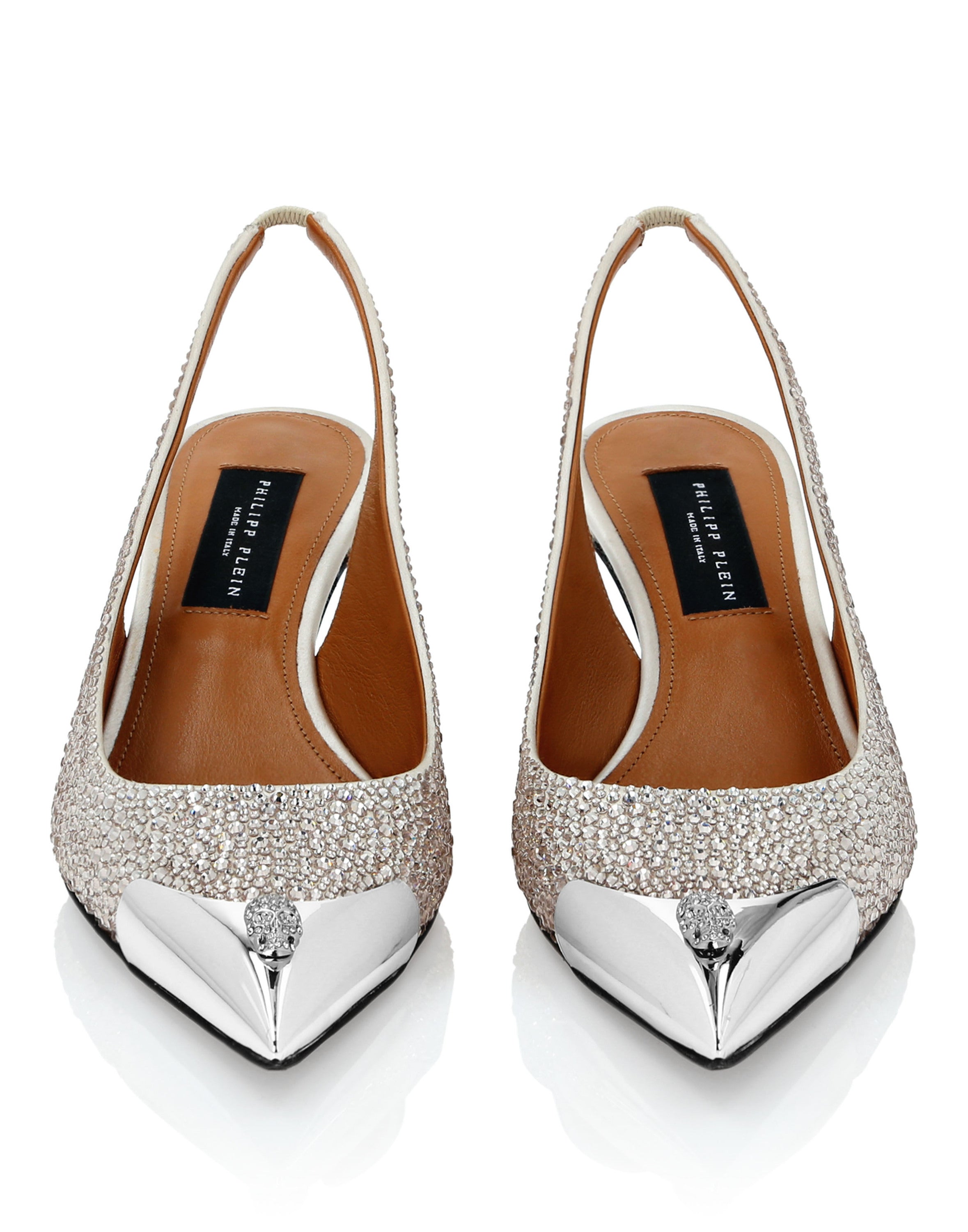 Satin Slingback Mix Strass