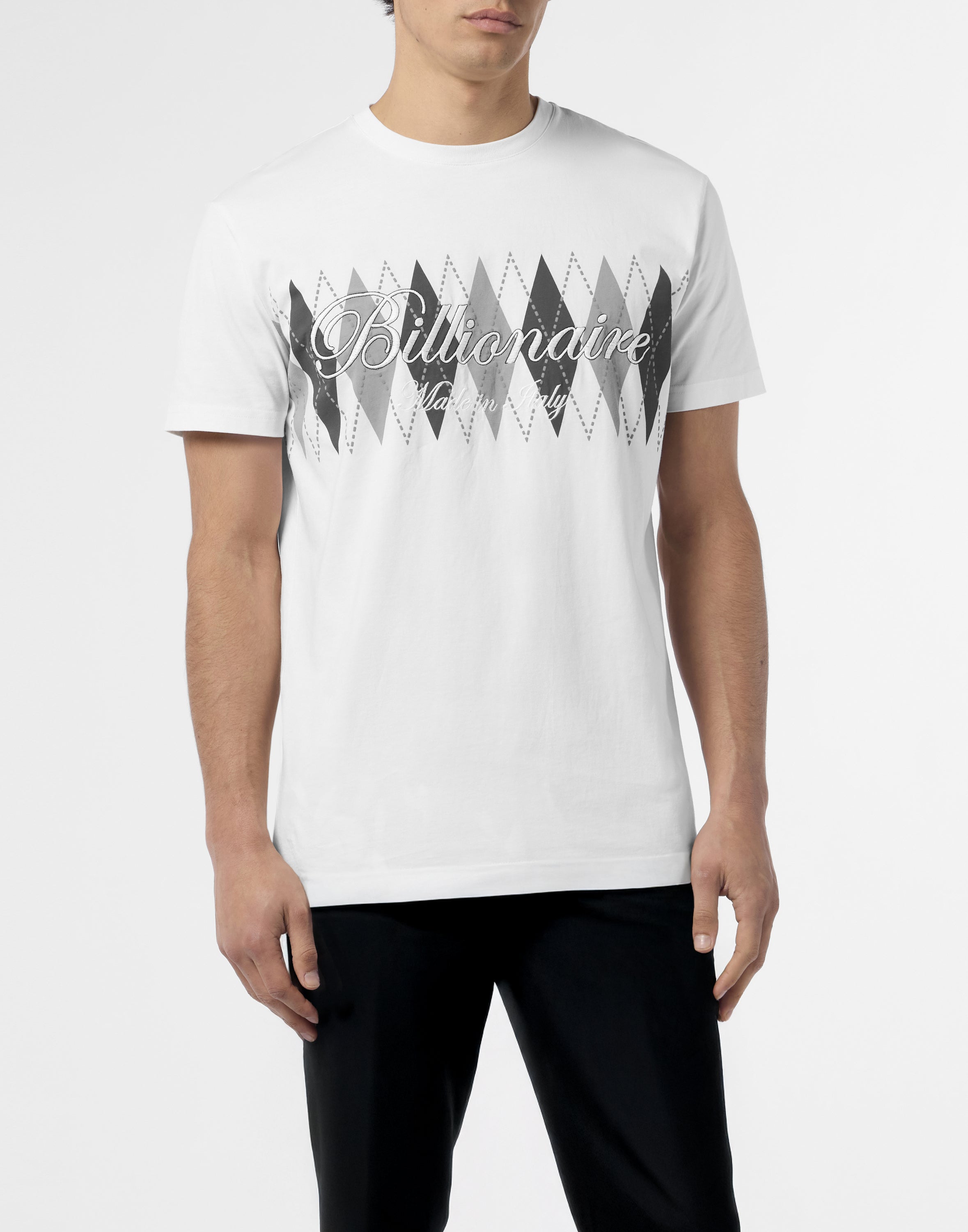 Embroidered T-shirt Round Neck SS