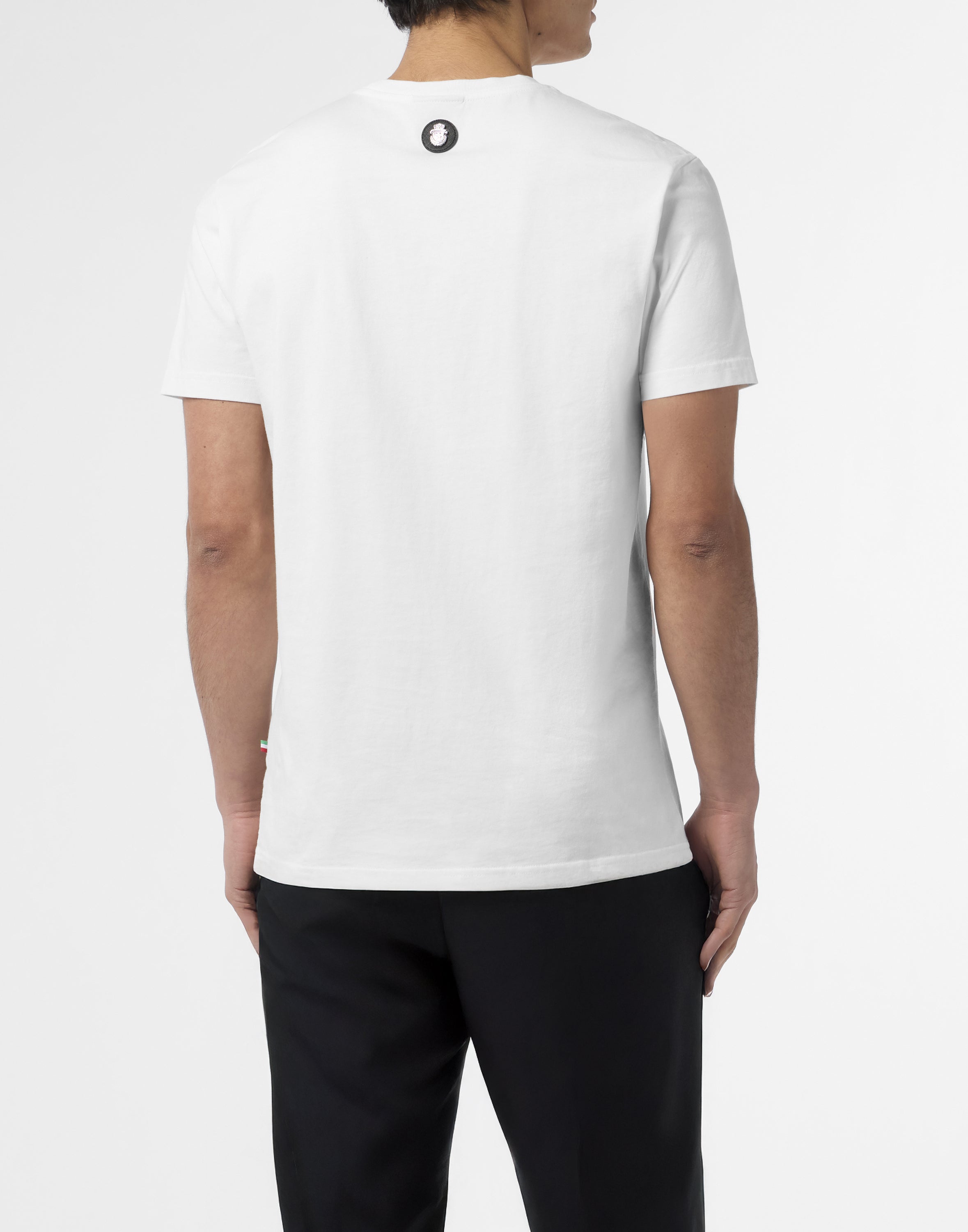 Embroidered T-shirt Round Neck SS