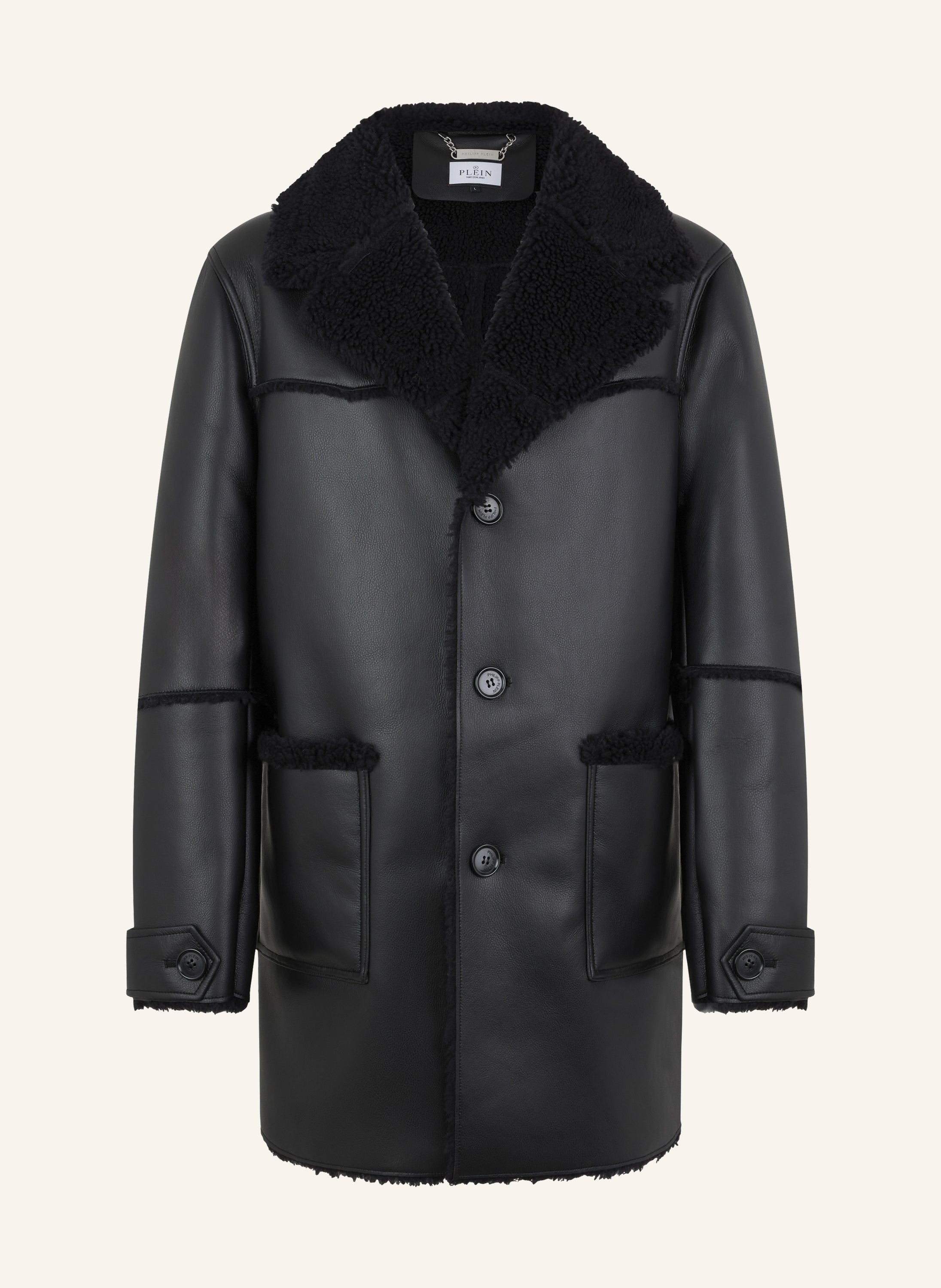 Long Eco Shearling Jacket