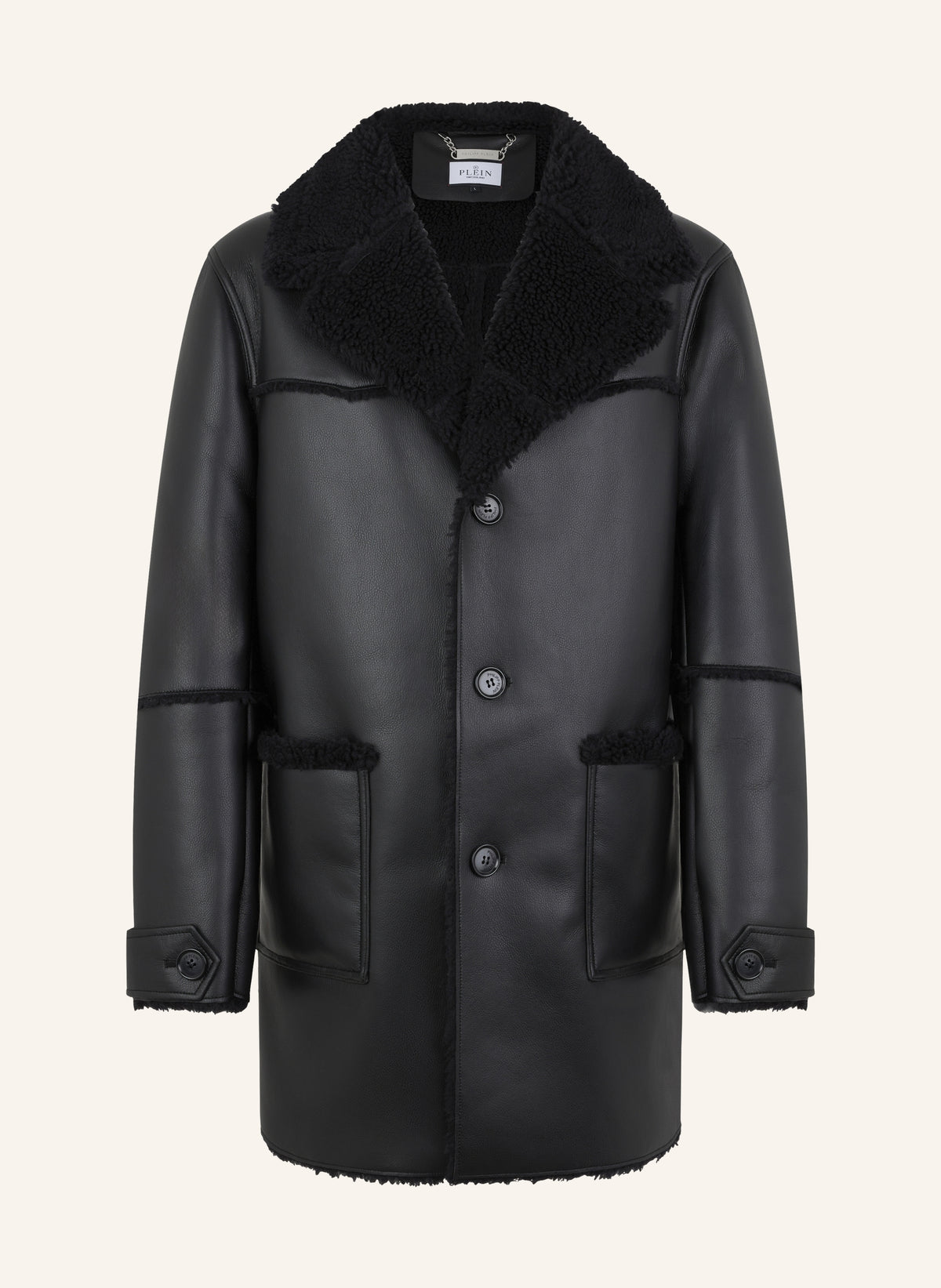 Long Eco Shearling Jacket