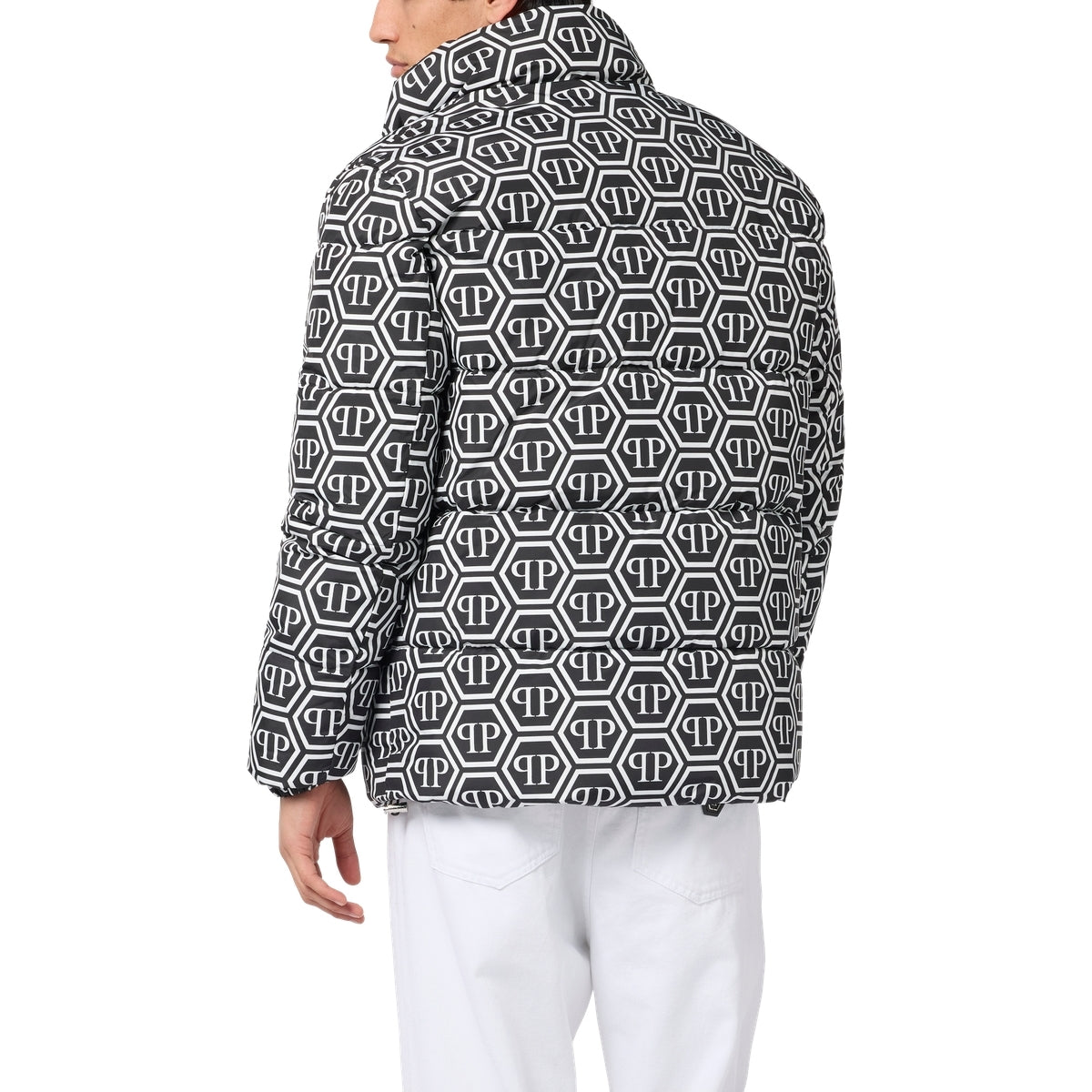 Nylon Puffer Jacket Monogram