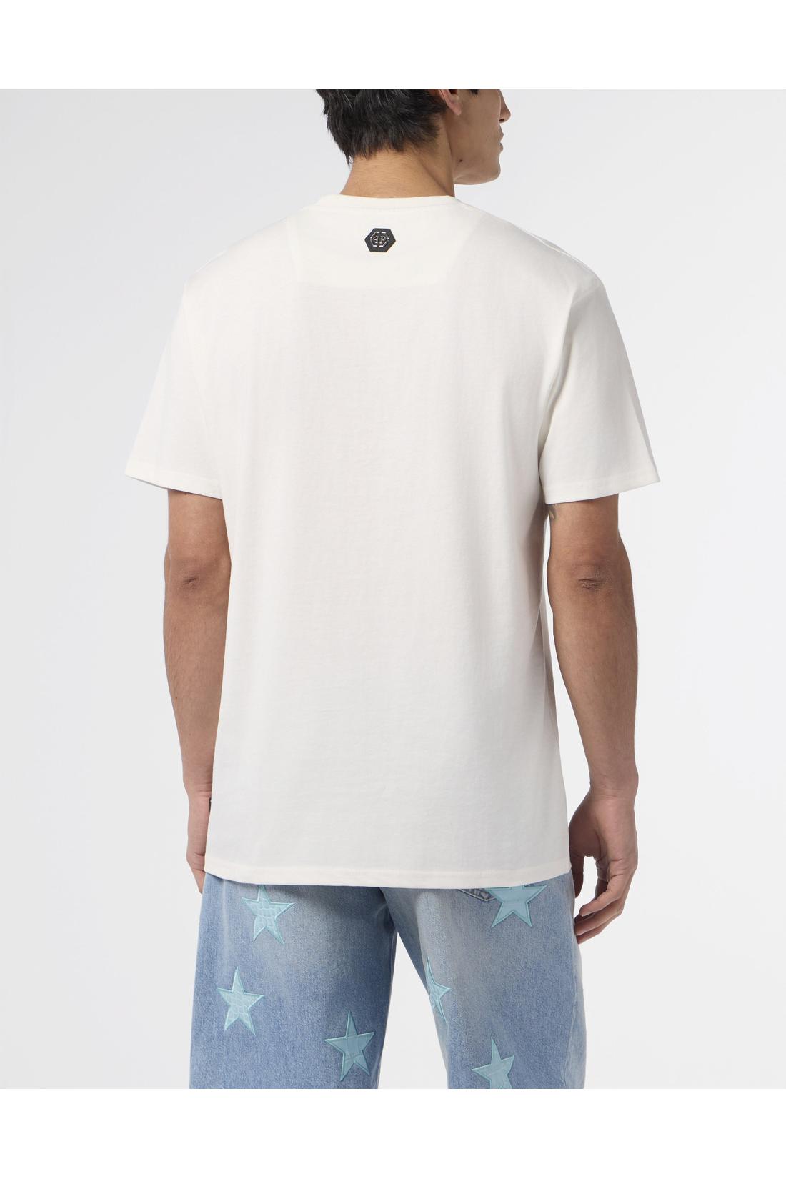 Philipp Plein Round Neck T-Shirt Hexagon Line, Shirts