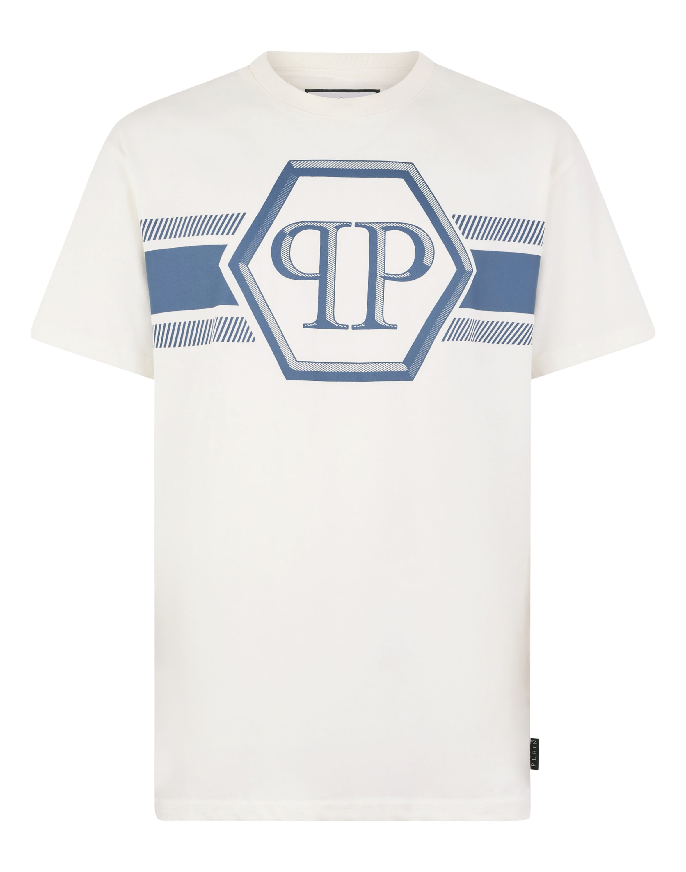 Round Neck T-Shirt Hexagon Line