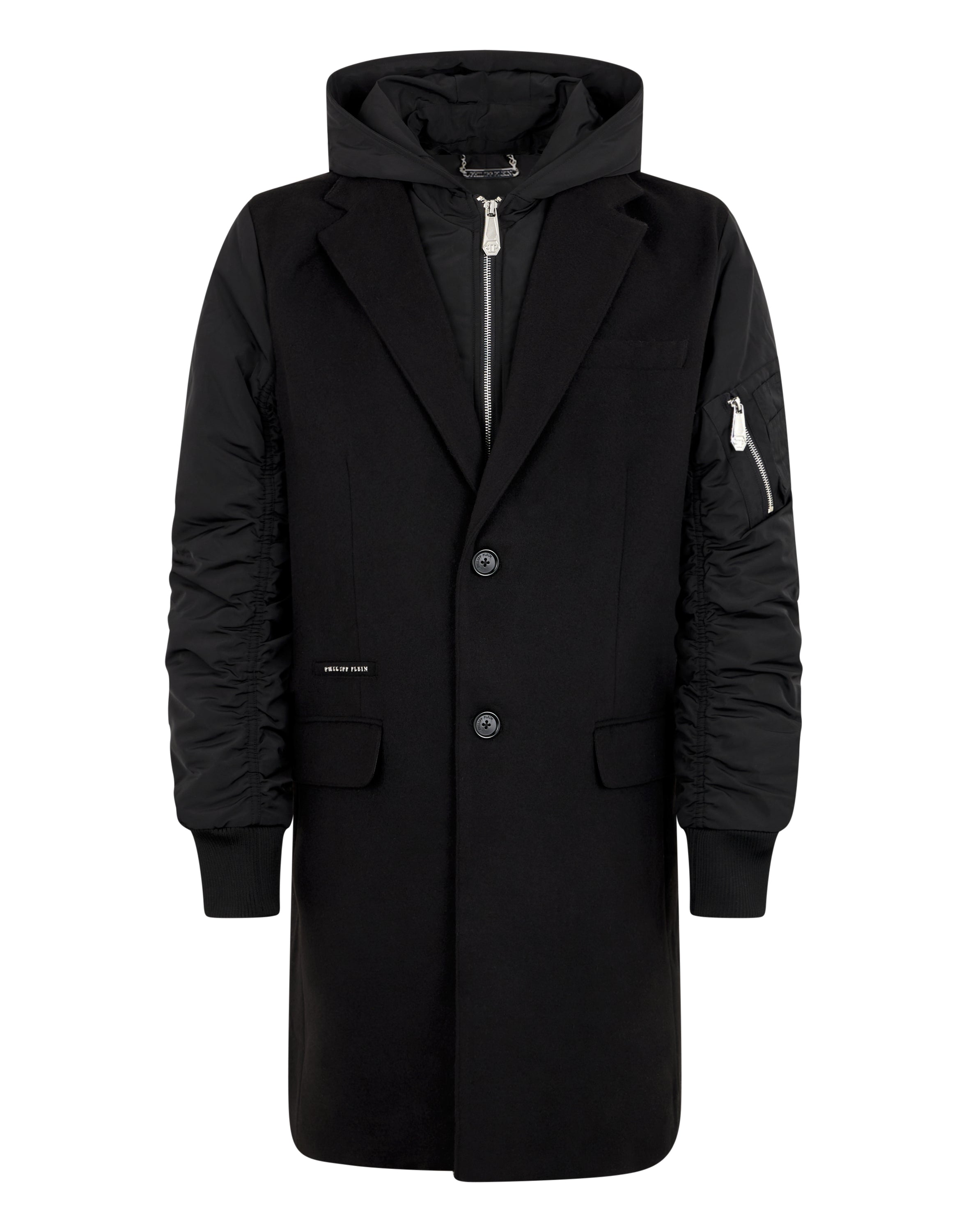 Single Breast Hooded Coat