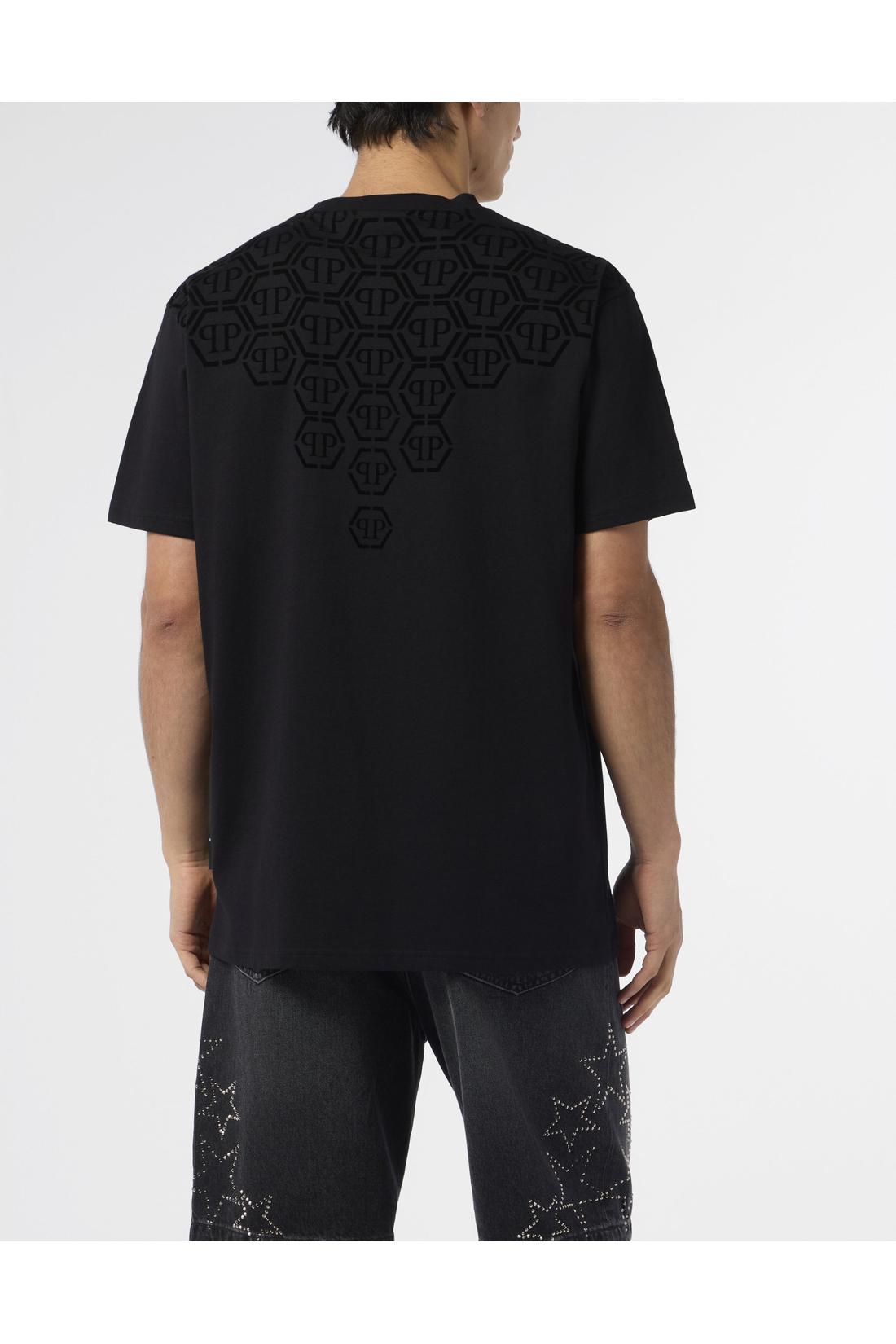 Philipp Plein Round Neck T-Shirt Degrade Monogram Monogram, Shirts