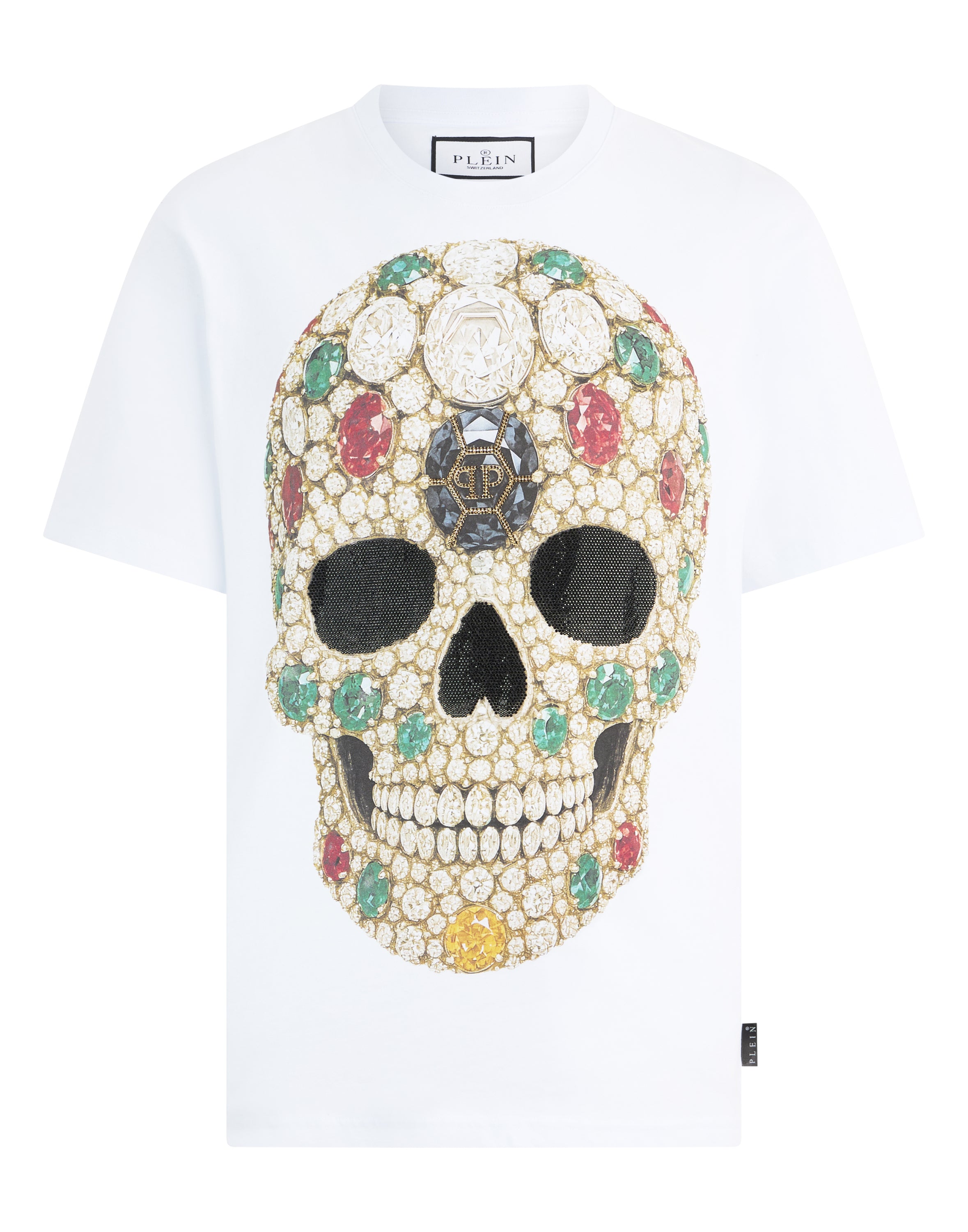 Round Neck T-Shirt Skull Stones