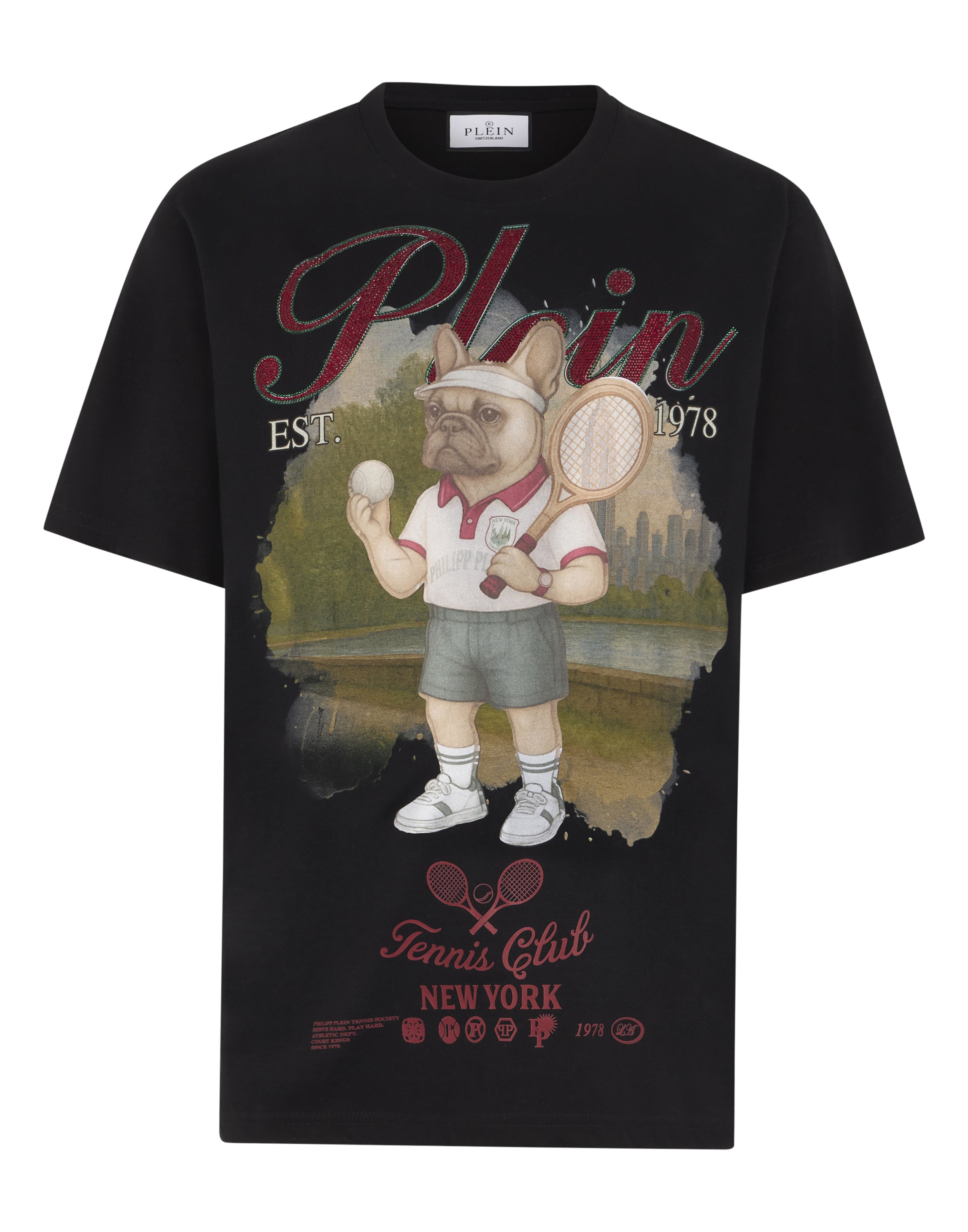 Round Neck T-Shirt Bulldog Tennis Club