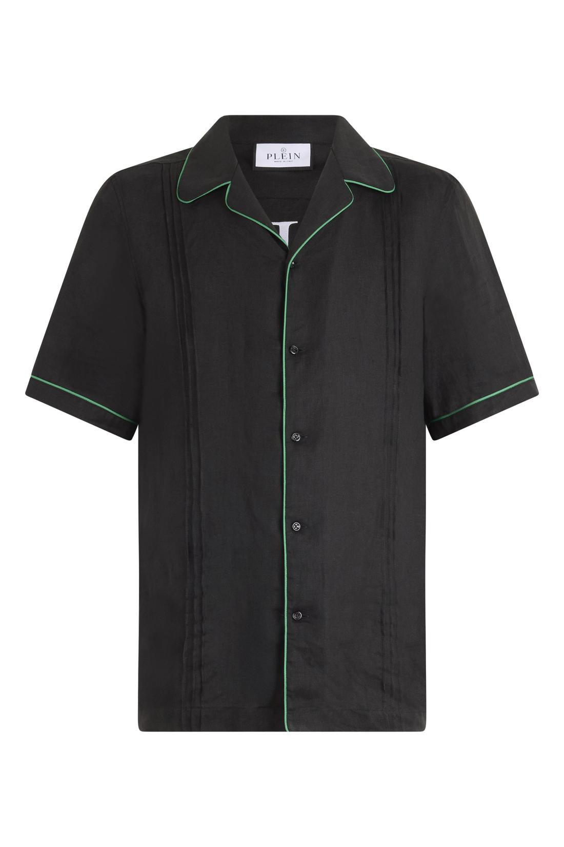 Philipp Plein Linen Bowling Shirt Plein Tennis, Shirts